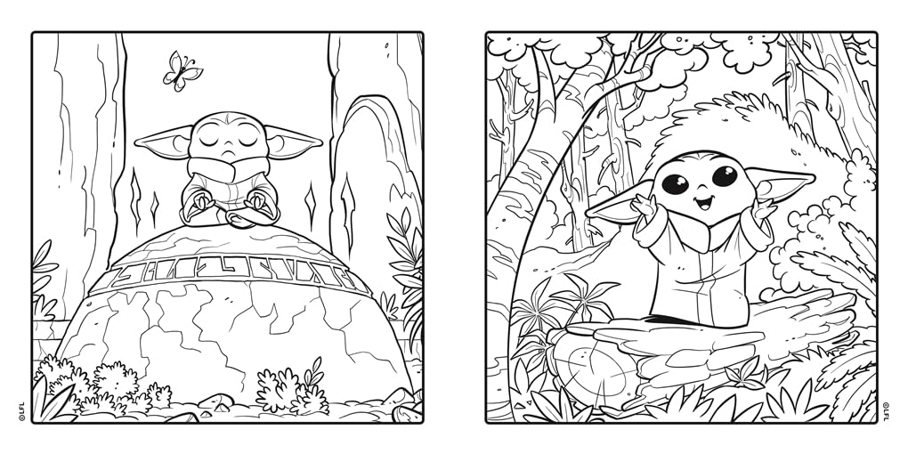 Studio Press Star Wars The Mandalorian and Grogu: A Cute and Cosy Colouring Book | Paperback | English