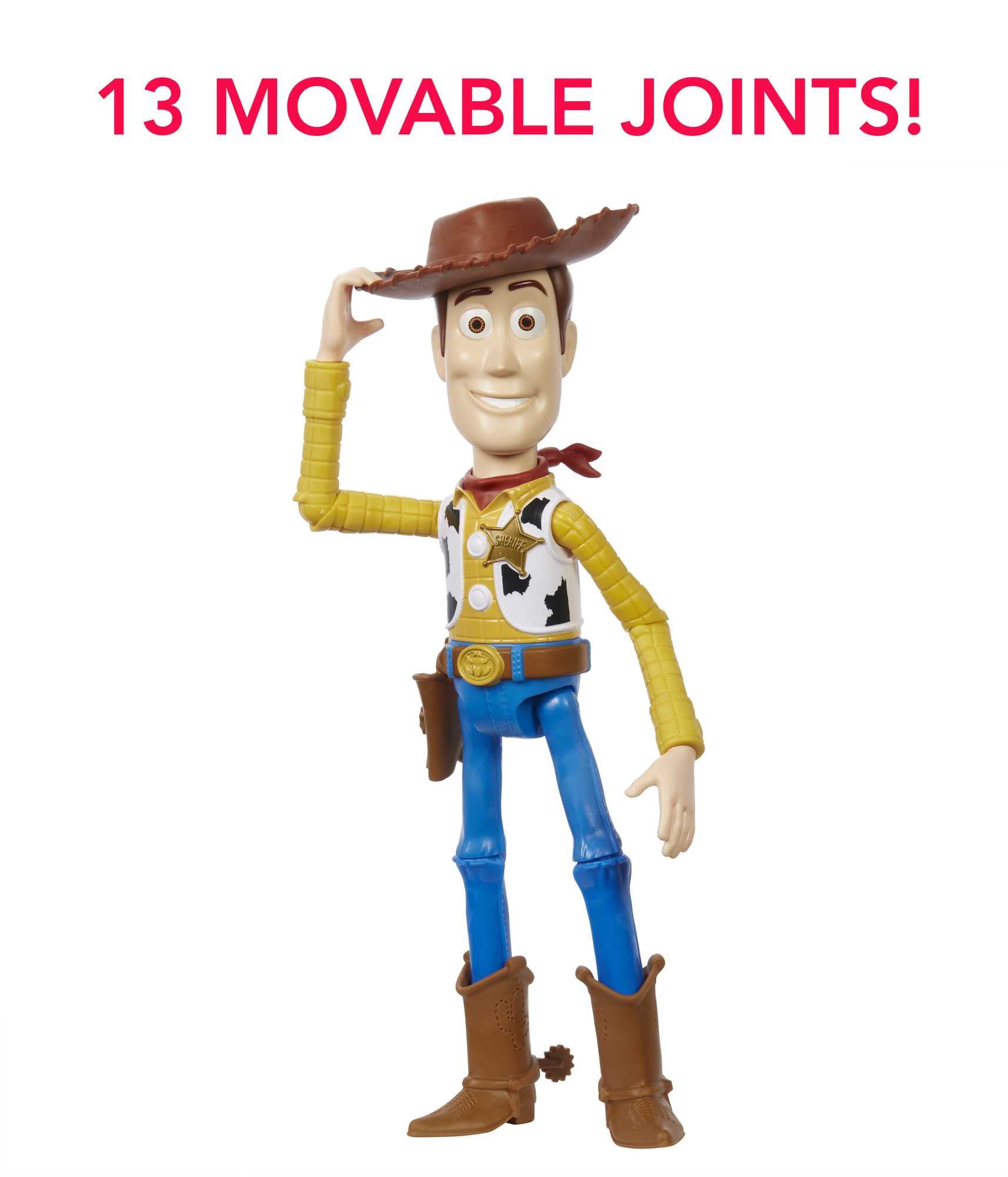 Mattel Disney Pixar Woody 12-inch Action Figure - Highly Posable Movie Collectible for Kids 3+ 1