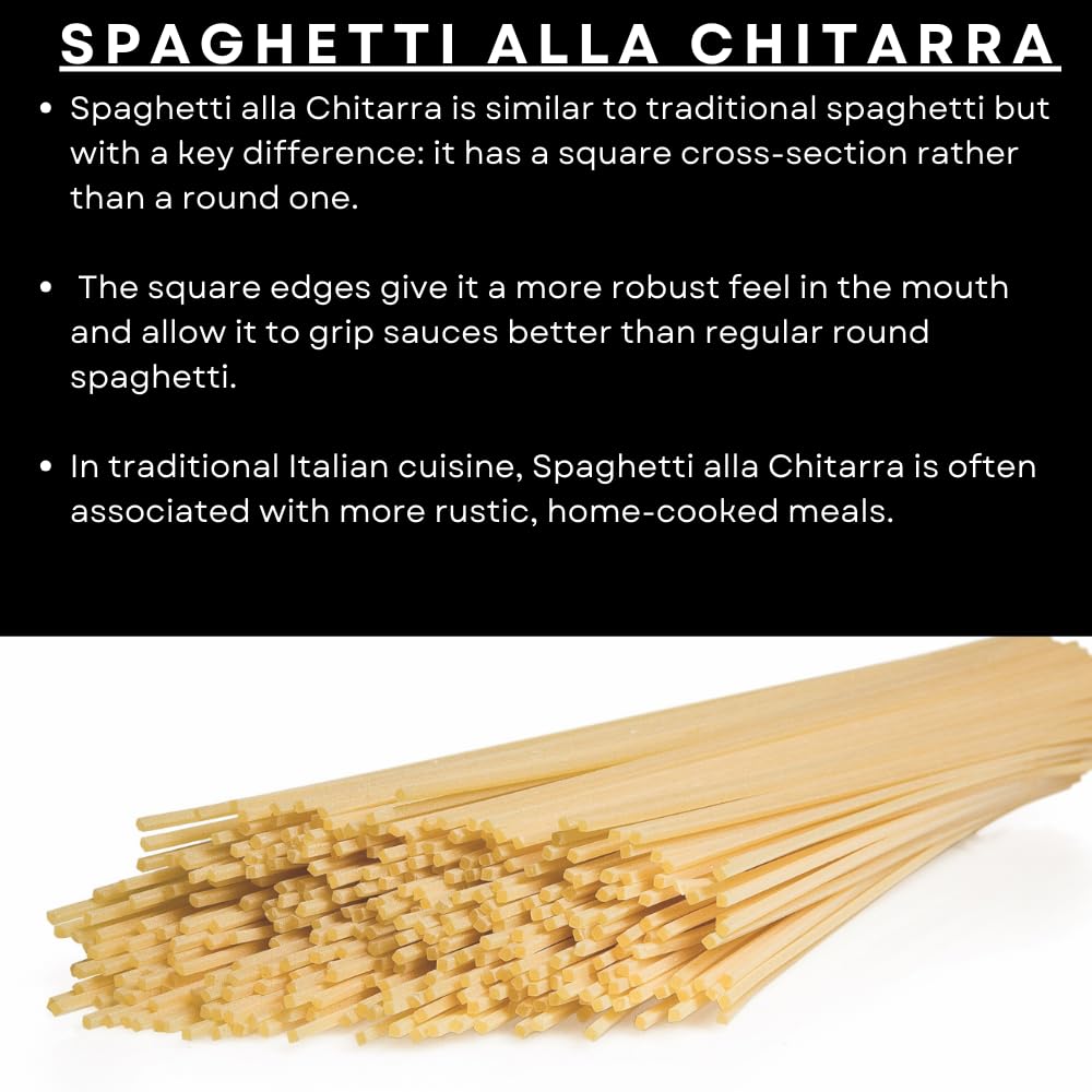 Garofalo Spaghetti Alla Chitarra - Bronze Die Cut, High Protein Durum Wheat | 500g 3