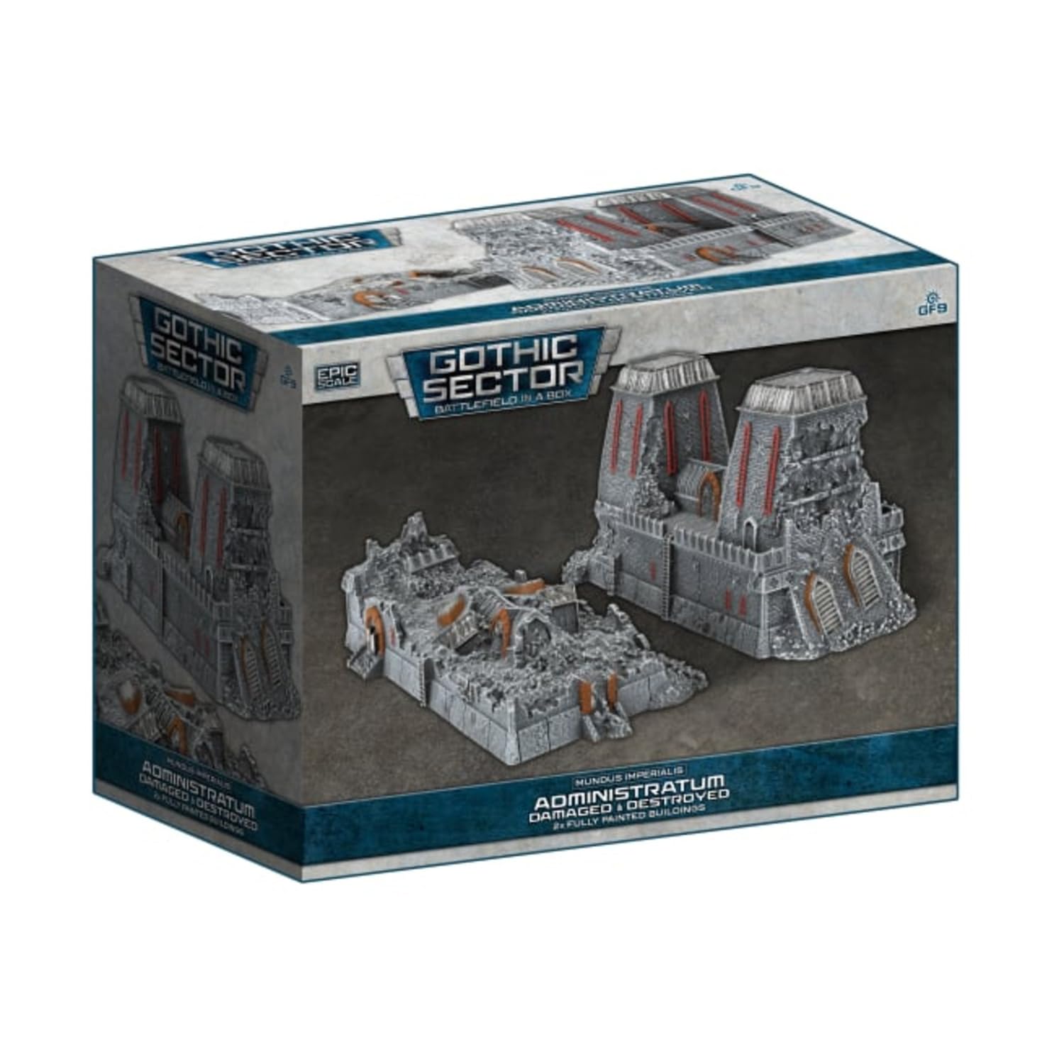 Gale Force Nine Mundus Imperialis - Administratrum Terrain Set | Warhammer 40,000 | Resin