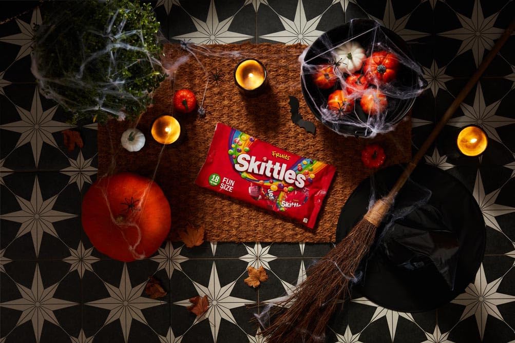 Skittles Fruit Funsize Chewy Sweets Party Pack - 18 Bags | 324g Total | Vegan Friendly 4