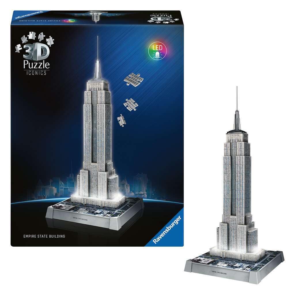 Ravensburger Iconics Empire State Building Light-Up 3D Puzzle - 216 Pieces 13