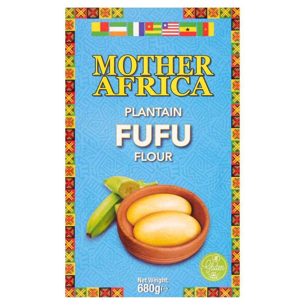 Mother Africa Fufu Flour (Plantain) | 680g Pack | Authentic African Cuisine Ingredient