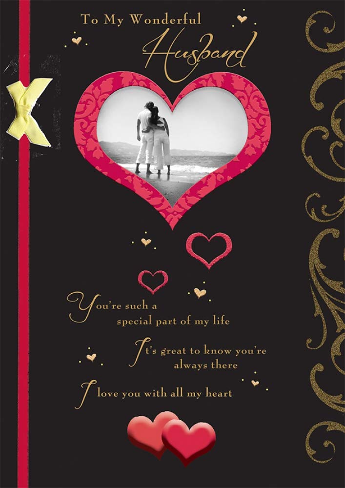 Piccadilly Greetings Traditional Husband Birthday Card | 10 x 7 Inches | Designed & Made in the UK