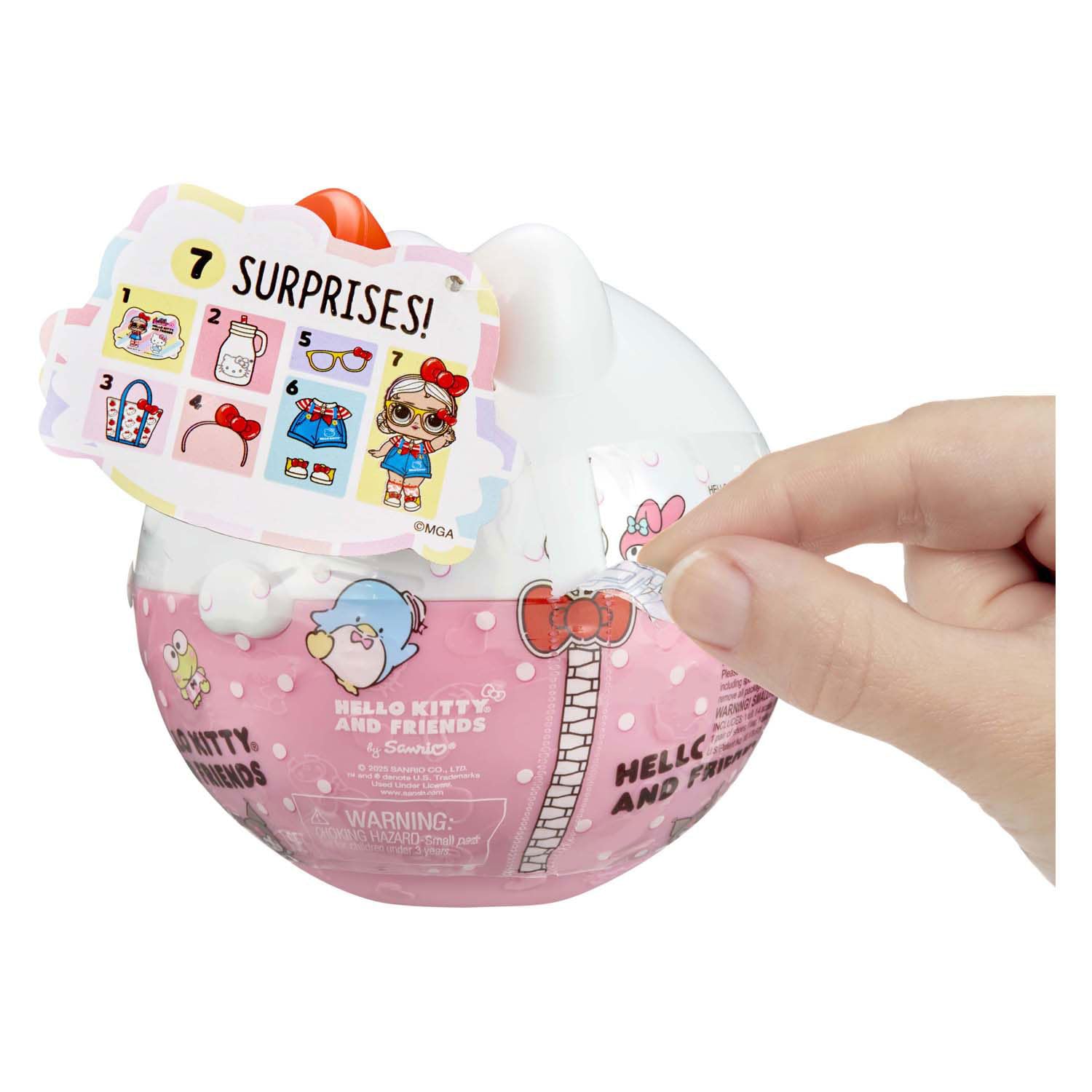 L.O.L. Surprise! Loves Hello Kitty and Friends Tots - 1 Doll with Fashions & Accessories, 8-Piece Playset 3