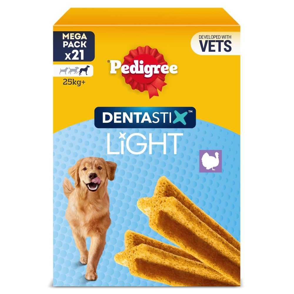 Pedigree Dentastix Light Dental Chews for Large Dogs | Reduces Tartar by 85% | 21 Sticks 1