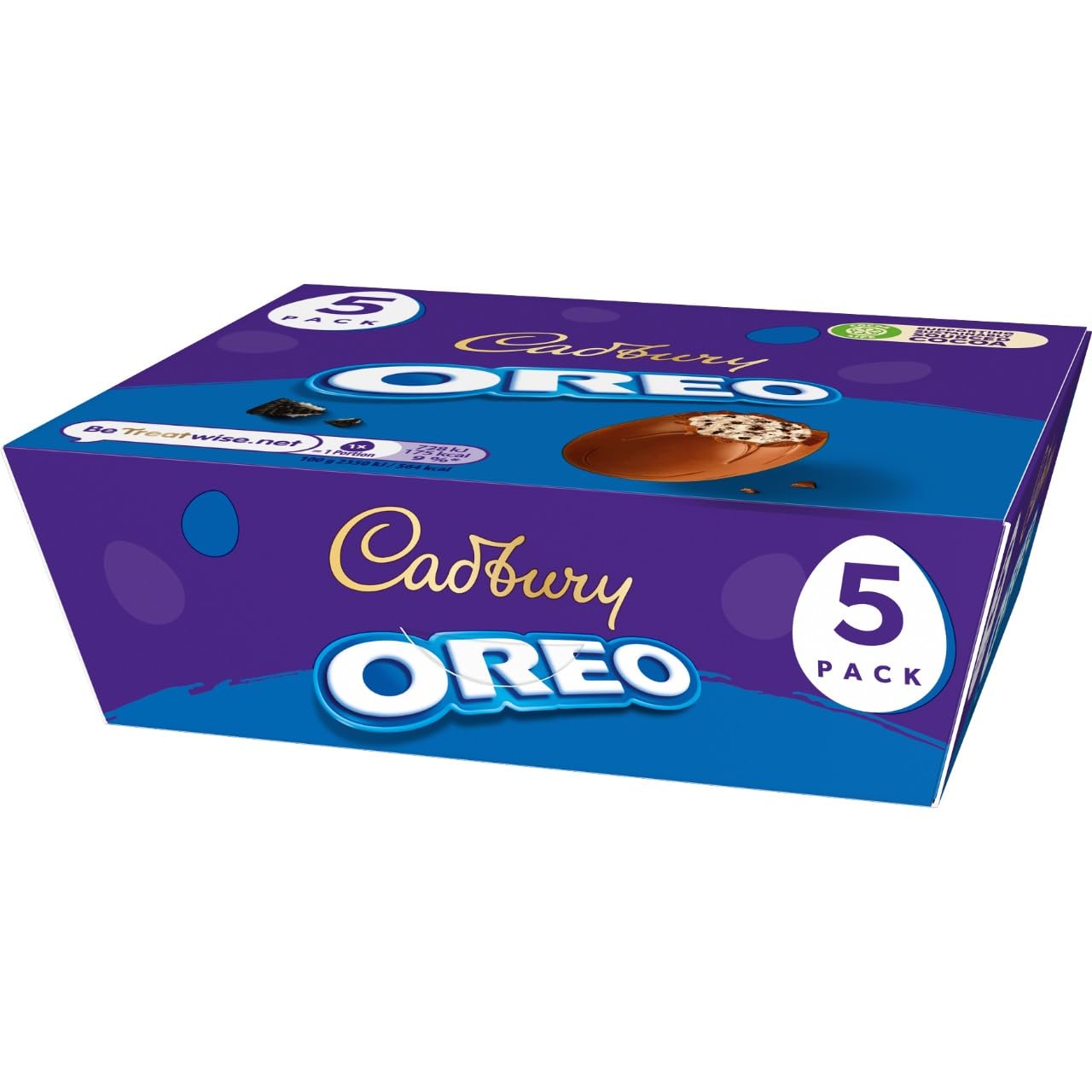 Cadbury Dairy Milk Oreo Filled Chocolate Egg - Crunchy Biscuit Pieces | 5 Eggs