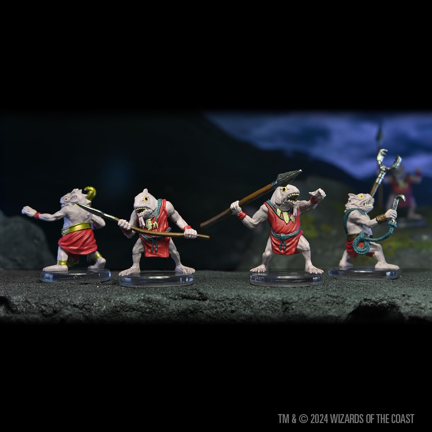 WizKids D&D Icons of the Realms Kuo-Toa Warband 5-Pack Miniatures 5