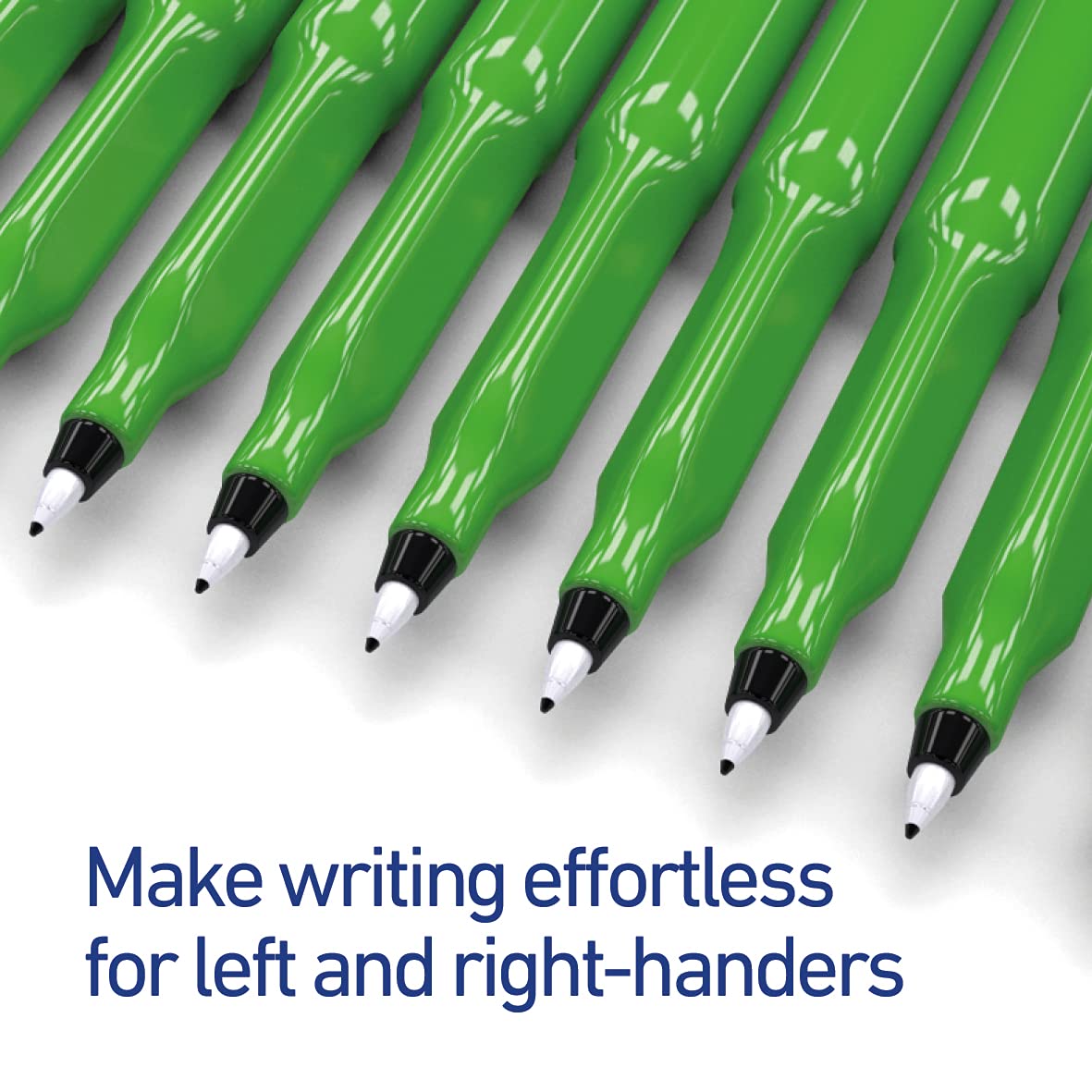 Swash KOMFIGRIP THW12BK Pens for Handwriting, Washable Ink and Pressure-Resistant Tips – Black (Pack of 12) 5