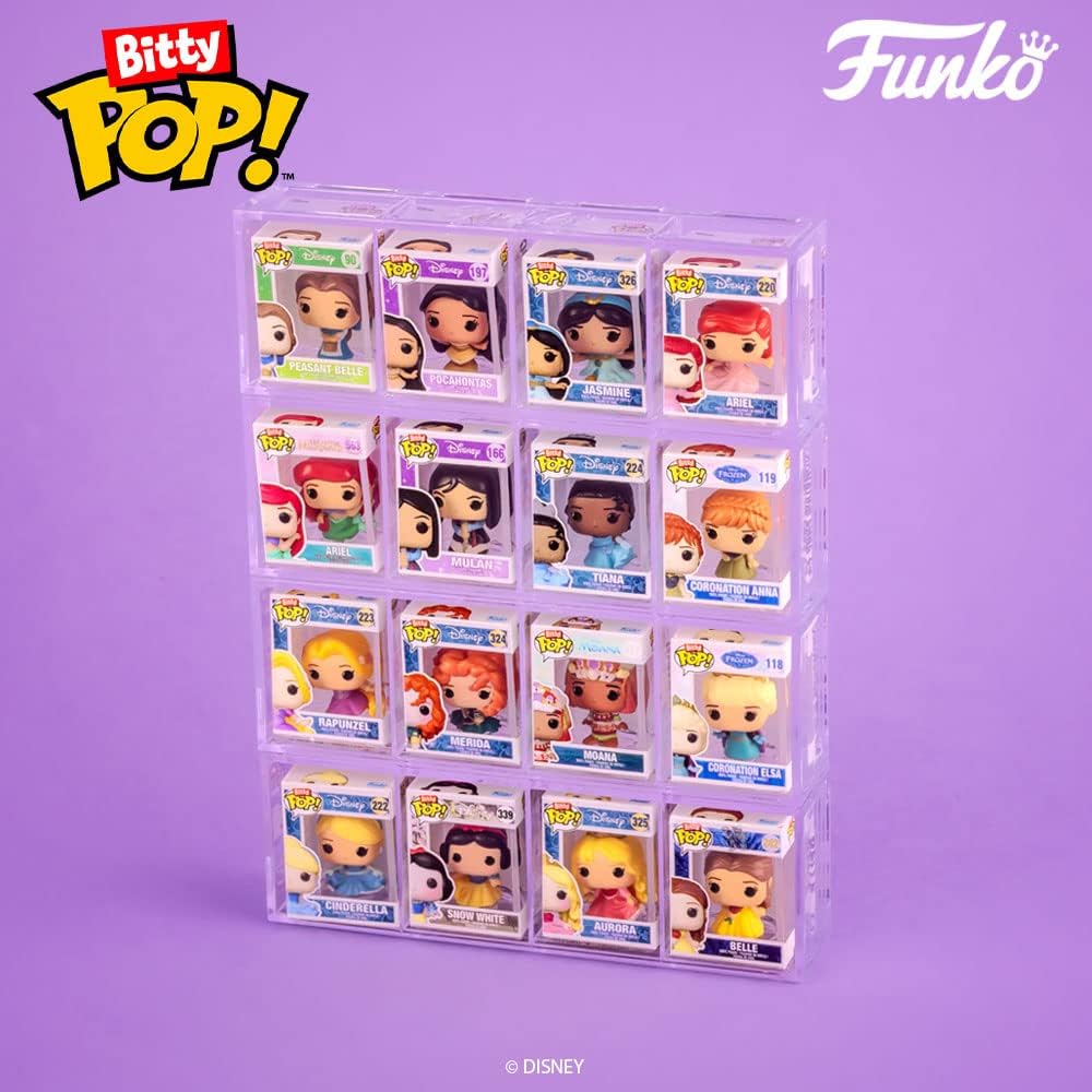 Funko Bitty POP! Disney Princess - Belle, Pocahontas, Jasmine & Mystery Figure Vinyl Set 16