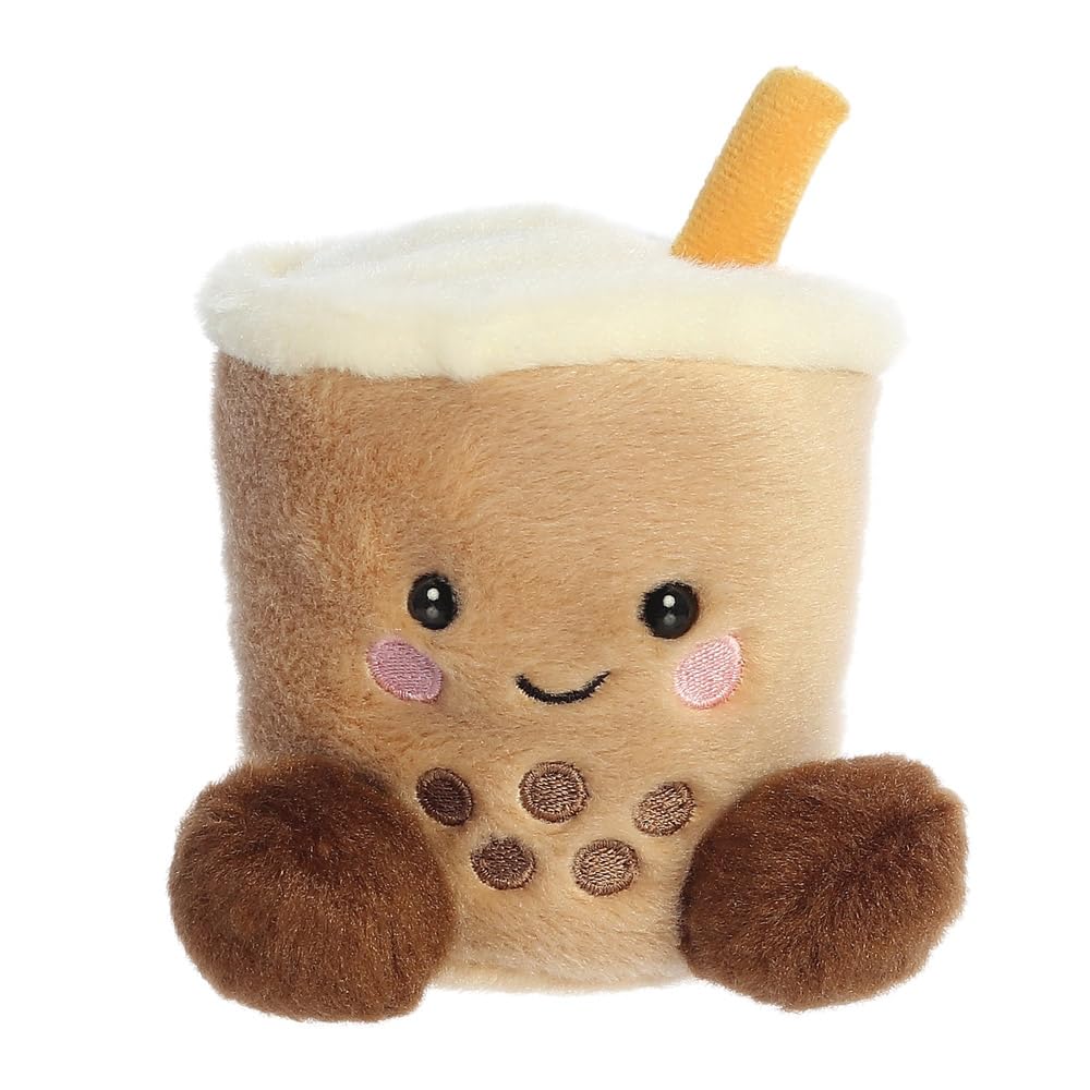 AURORA Palm Pals Milky Tea Boba Stuffed Toy | Soft Polyester Plush | Suitable from Birth 1