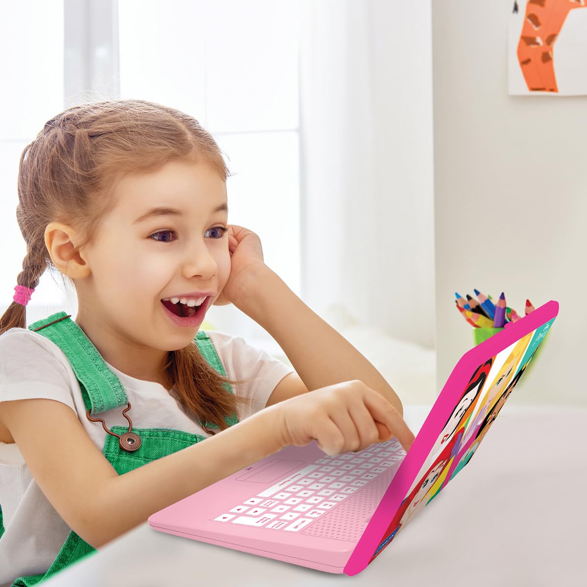 Lexibook Disney Princess Educational Bilingual Laptop - 124 Activities for Learning French & English 2