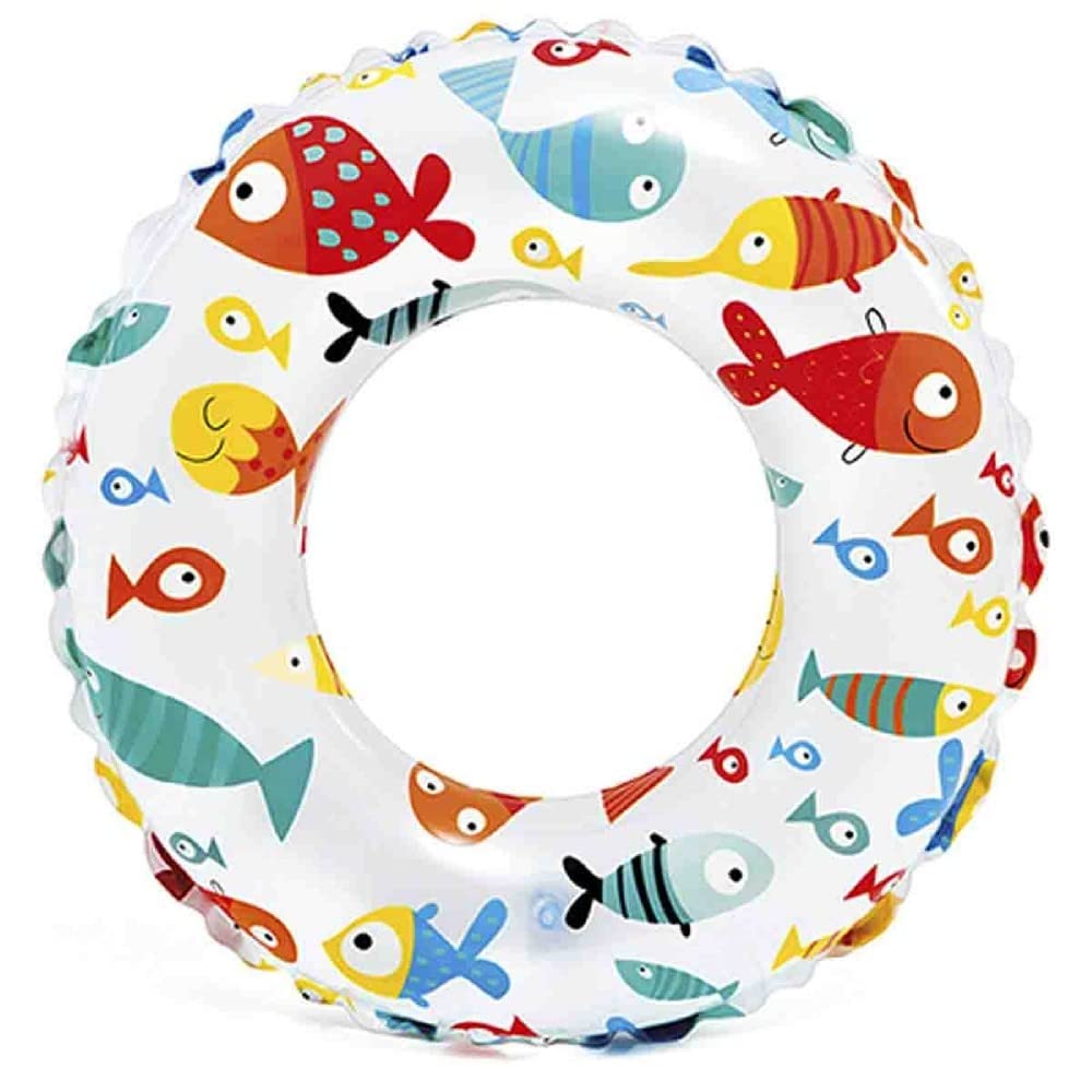 Intex Lively Print Swim Ring - 51cm Diameter | Multi-colour | Plastic 3