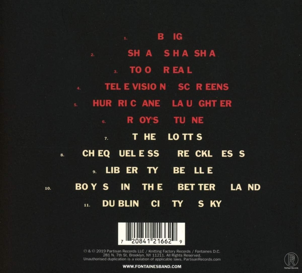Fontaines D.C. - Dogrel [VINYL] & [Audio CD] 2