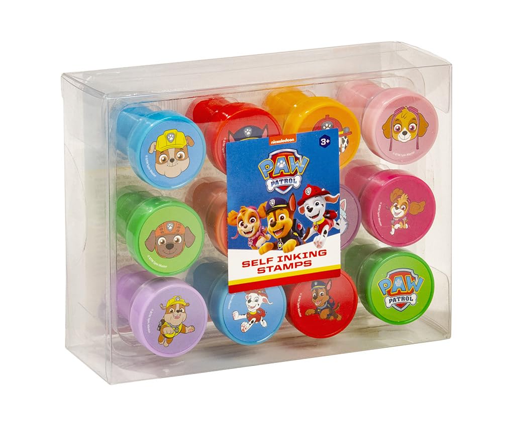 Totum Paw Patrol Self-Inking Stamp Set - 12 Motifs | Ages 3+
