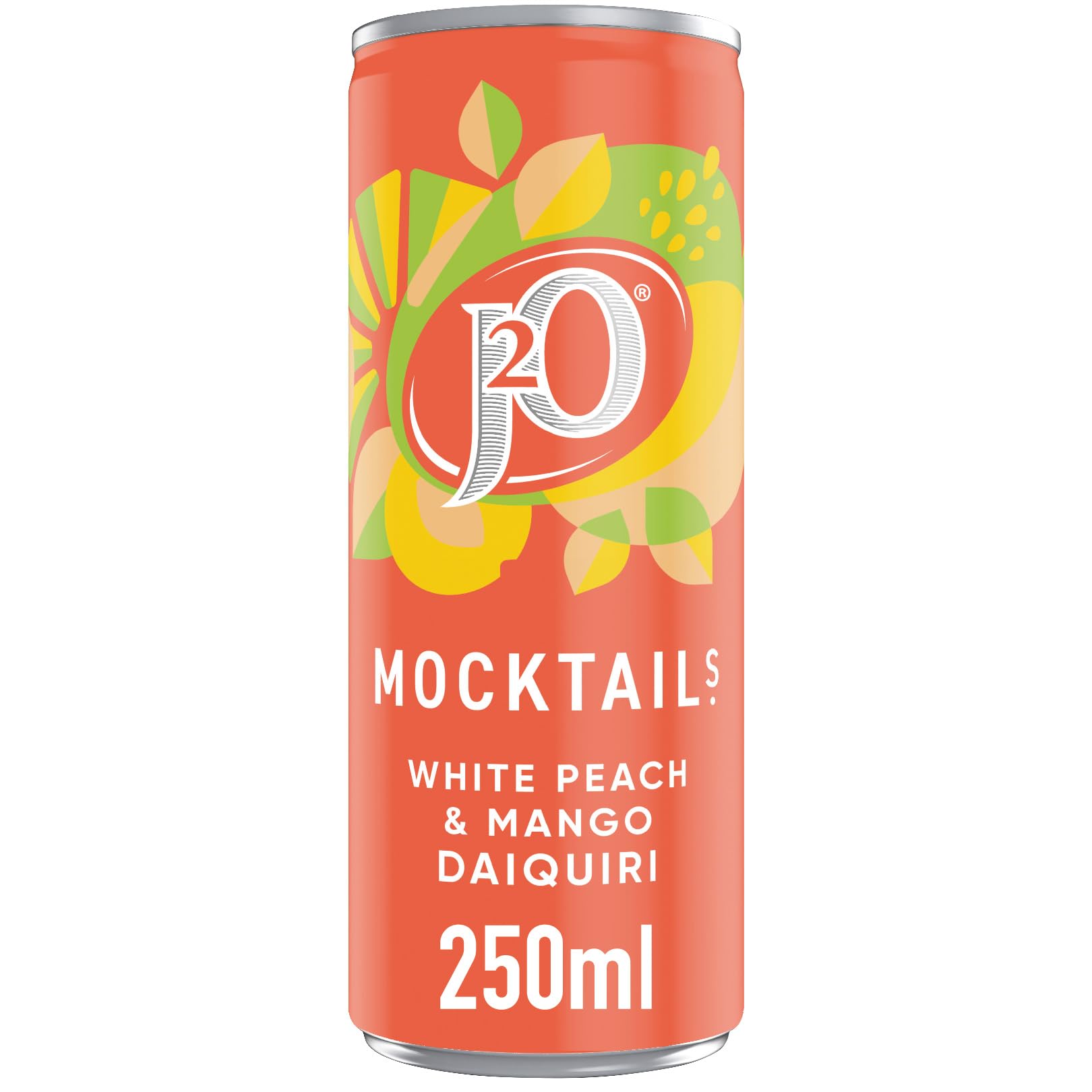 J2O Mocktail Peach and Mango Daiquiri, 250ml Can (Pack of 12) 4