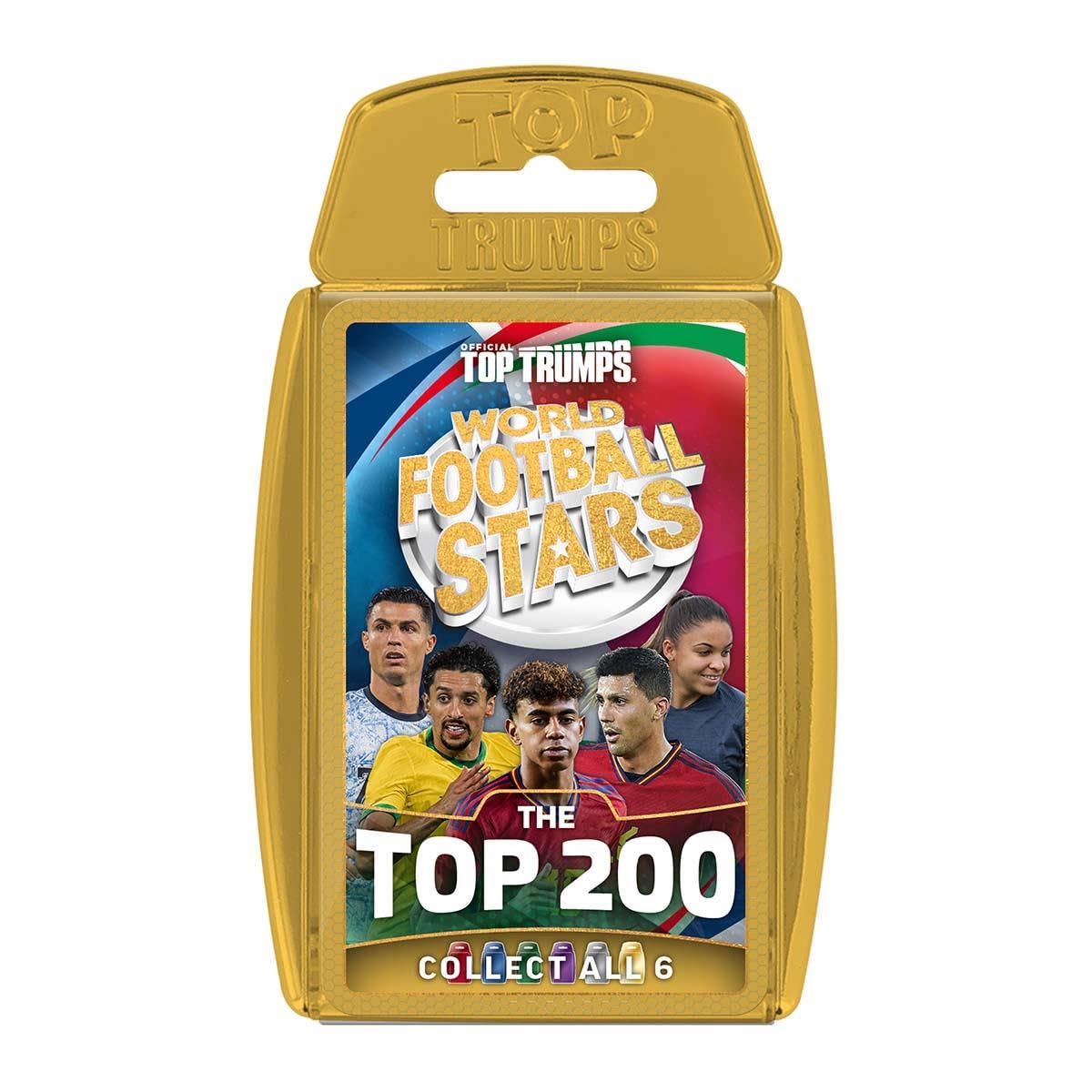 Top Trumps World Football Stars Top 200 Card Game - Chrome Gold Pack | Unisex Children 1