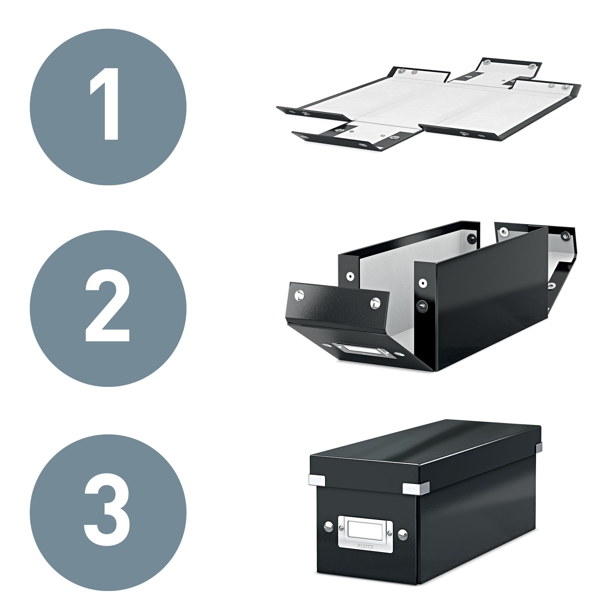 Leitz A4 Storage Box, Click & Store Range, 60440001, White, Medium