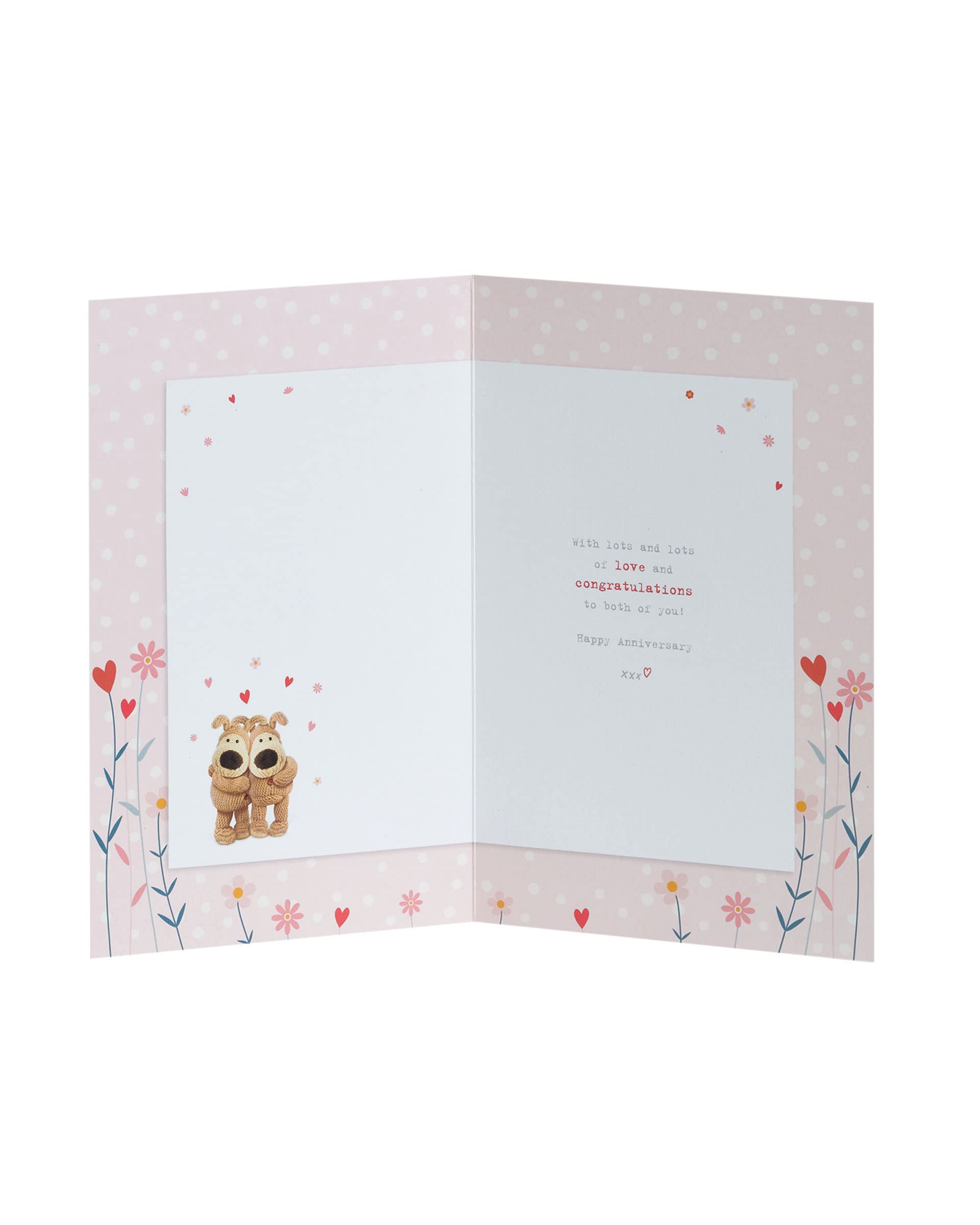 Boofle Mum & Dad Anniversary Card | Gold Foil Detailing | 155 x 235 mm