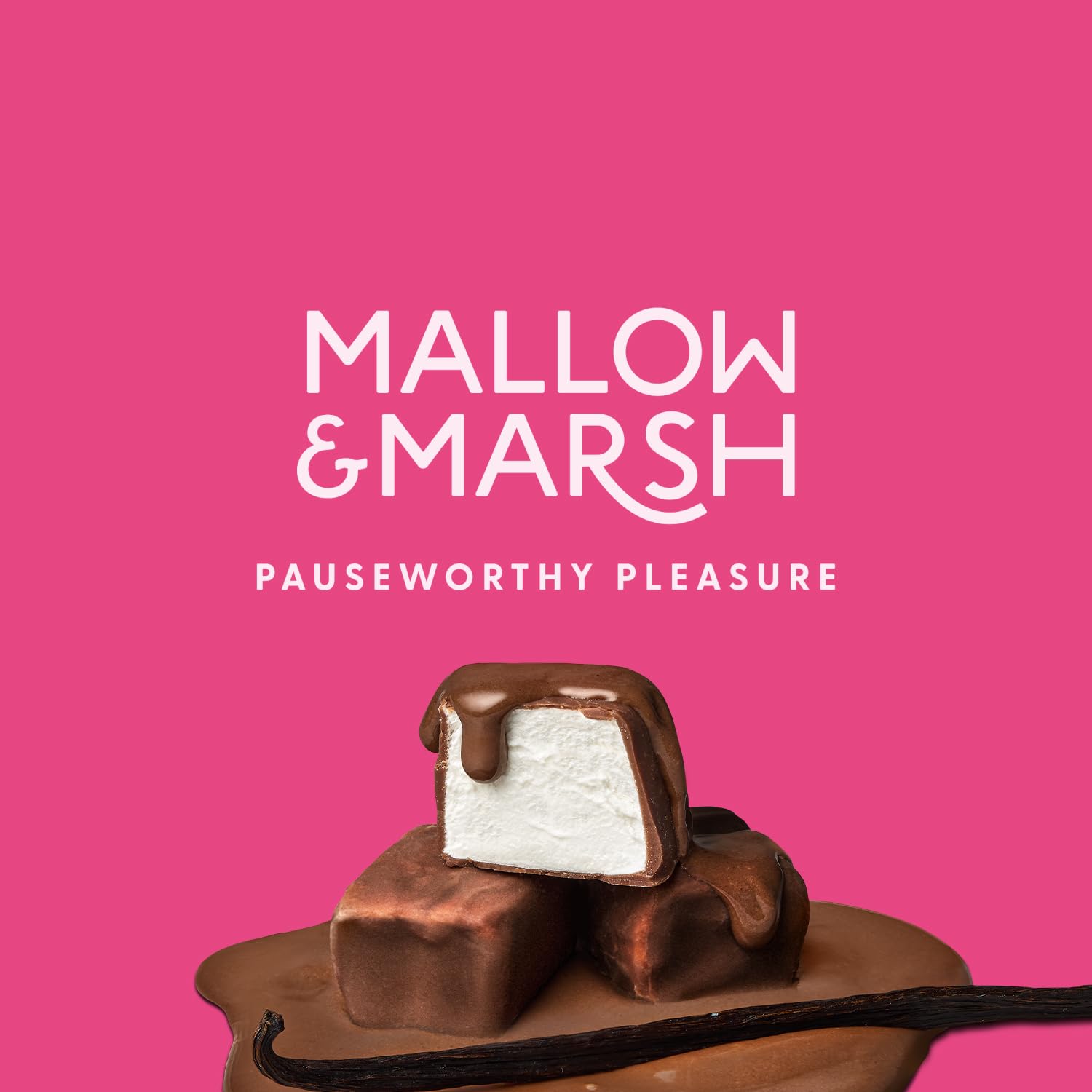 Mallow & Marsh Milk Chocolate Covered Mini Vanilla Marshmallows – 12 x 36g Multipack 3