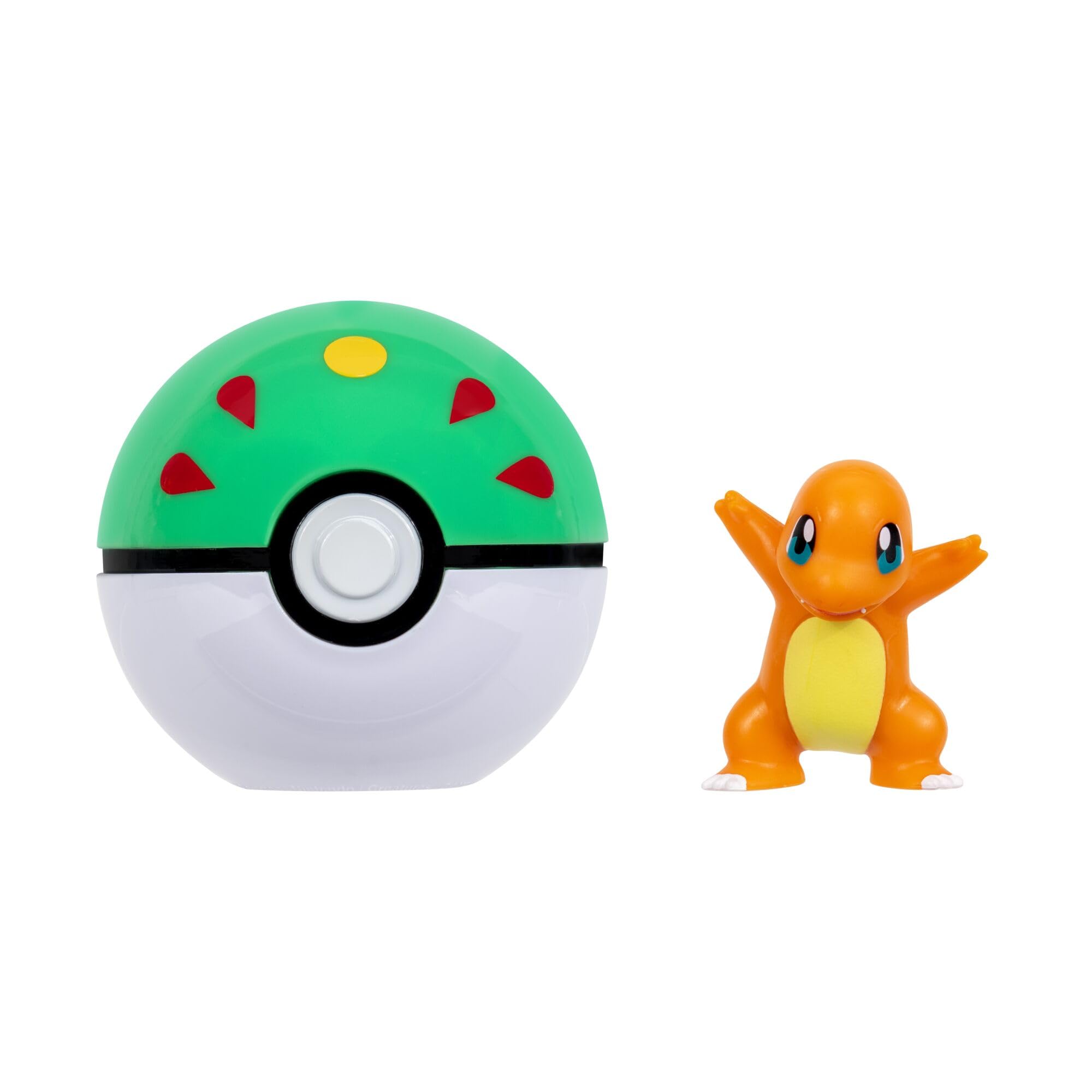 Pokémon Clip ‘N’ Go Charmander and Friend Ball - Includes 2-Inch Battle Figure | Classic Edition