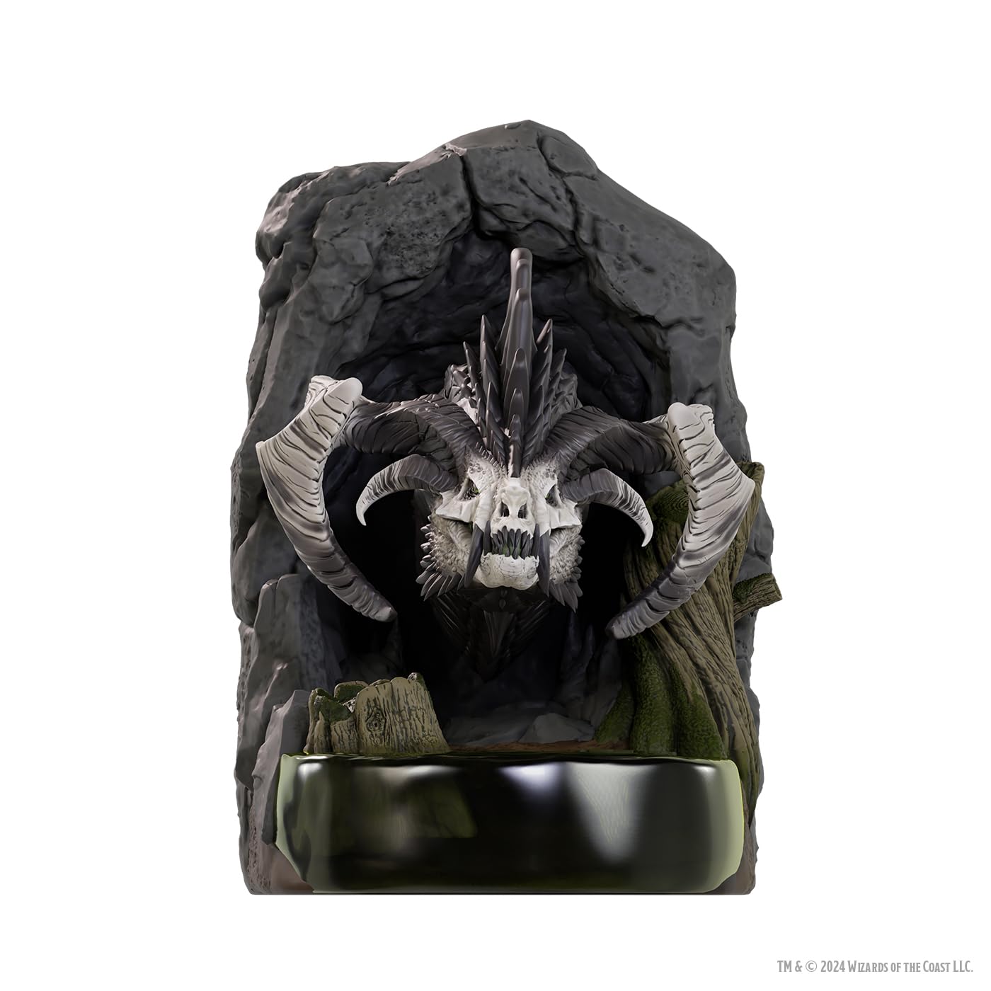 WizKids D&D Black Dragon Bookend - 7-inch Tall, Plastic, Black