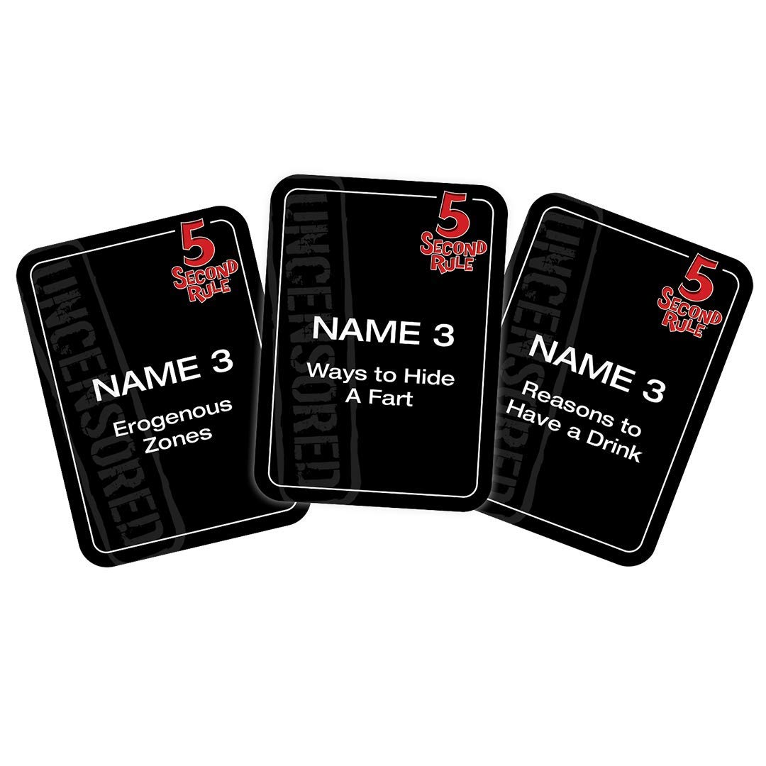 PlayMonster 5 Second Rule Uncensored - Quickfire Card Game for Adult Party Fun - Drinking Games - Ages 17+ 2