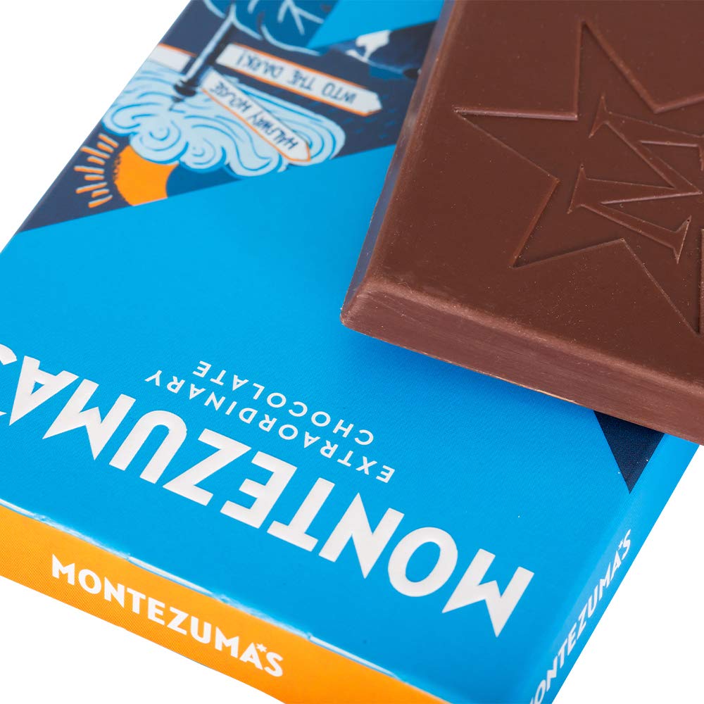 Montezuma - Darkside 51% Cocoa Dark Milk Chocolate Bar, Organic & Gluten-Free