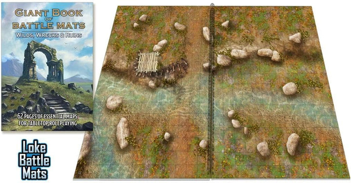 Loke Giant Book of Battle Mats Wilds, Wrecks & Ruins Game Accessory (GQLBM046)