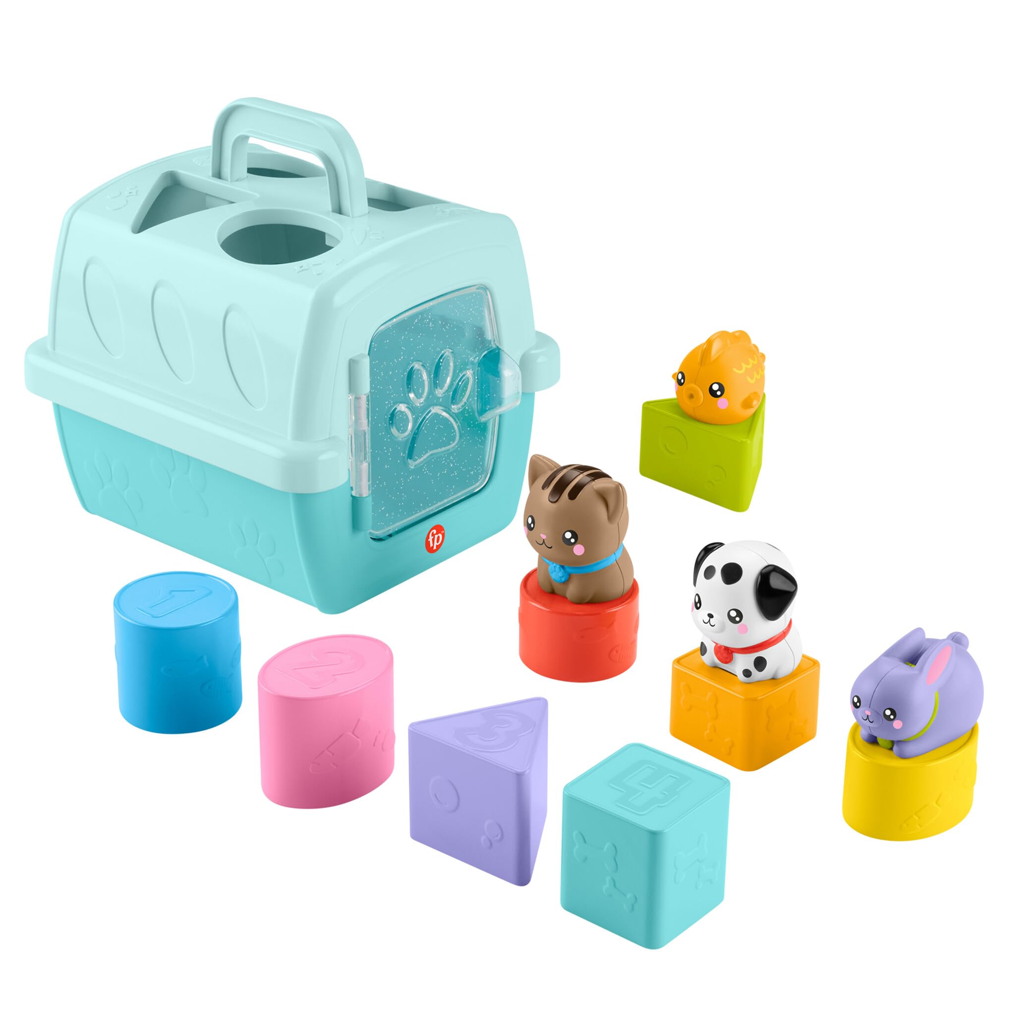 Fisher-Price FP Pets Animal Transport Box Shape Sorter | 6 Months+ | HTW93