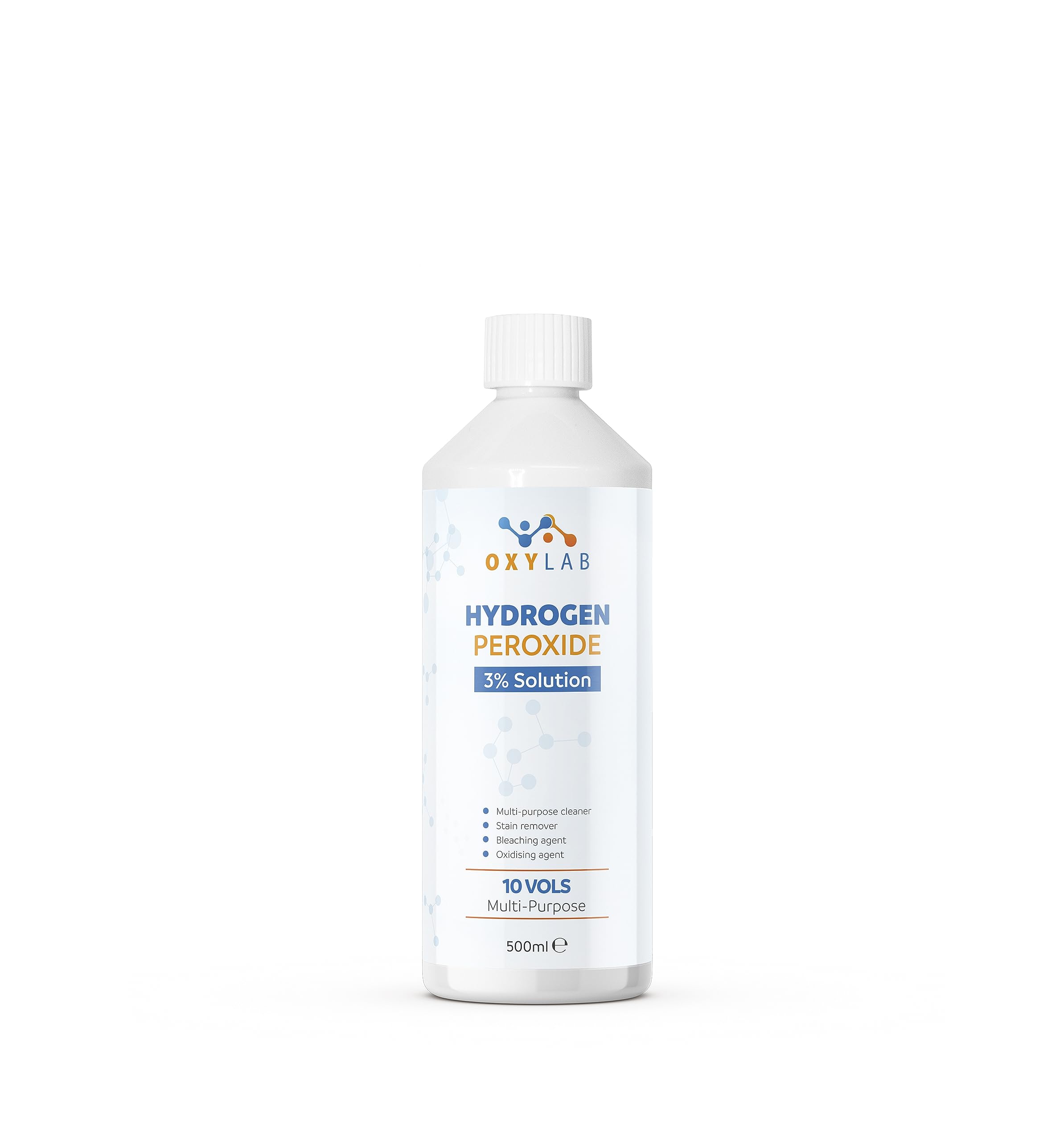 OxyLAB Hydrogen Peroxide 3% Solution - 500ml Multi-Purpose Cleaner & Stain Remover 1
