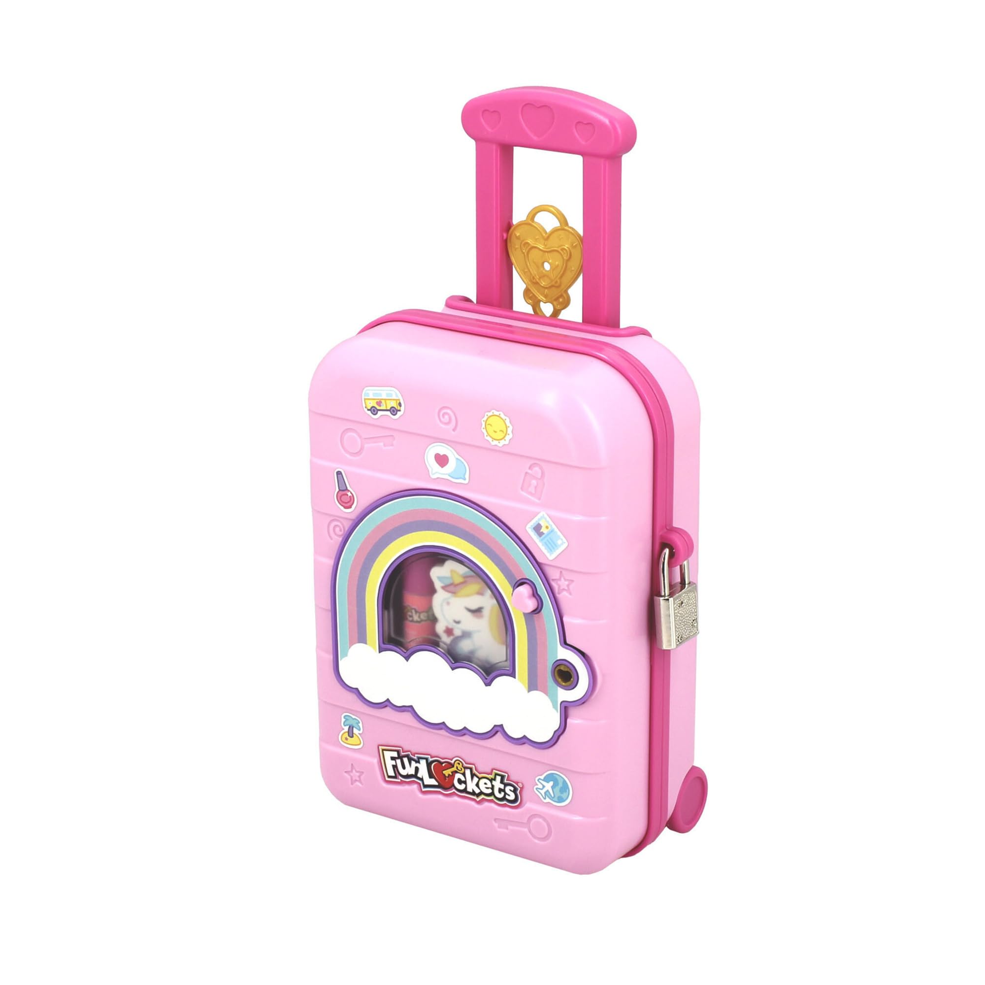 FUNLOCKETS Secret Nails Suitcase Studio - Kids Nail Art Set with 20+ Surprises, Ages 6+ 5