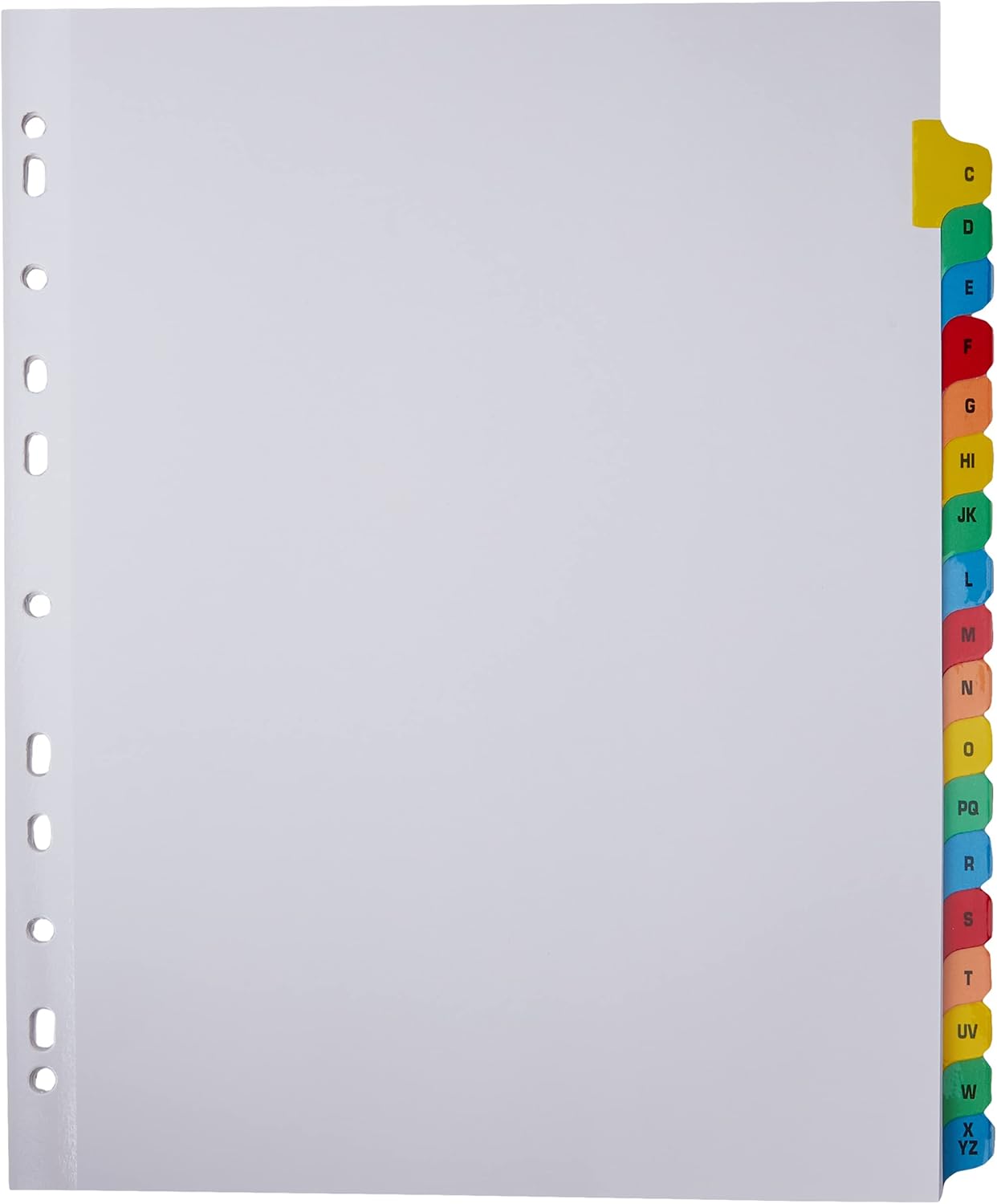 Q-CONNECT Extra Wide Index A-Z 20 Part Reinforced Board - Multi-Colour 2
