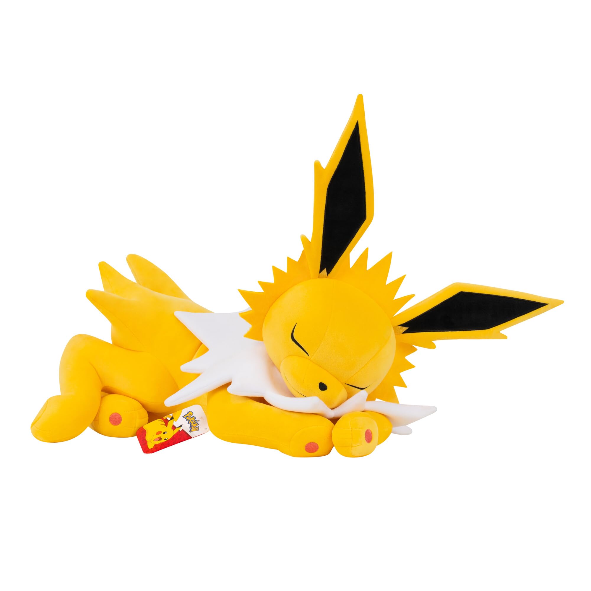 Jazwares Pokémon Jolteon Sleeping Plush - 18-Inch Soft Toy | Polyester | Multicolor