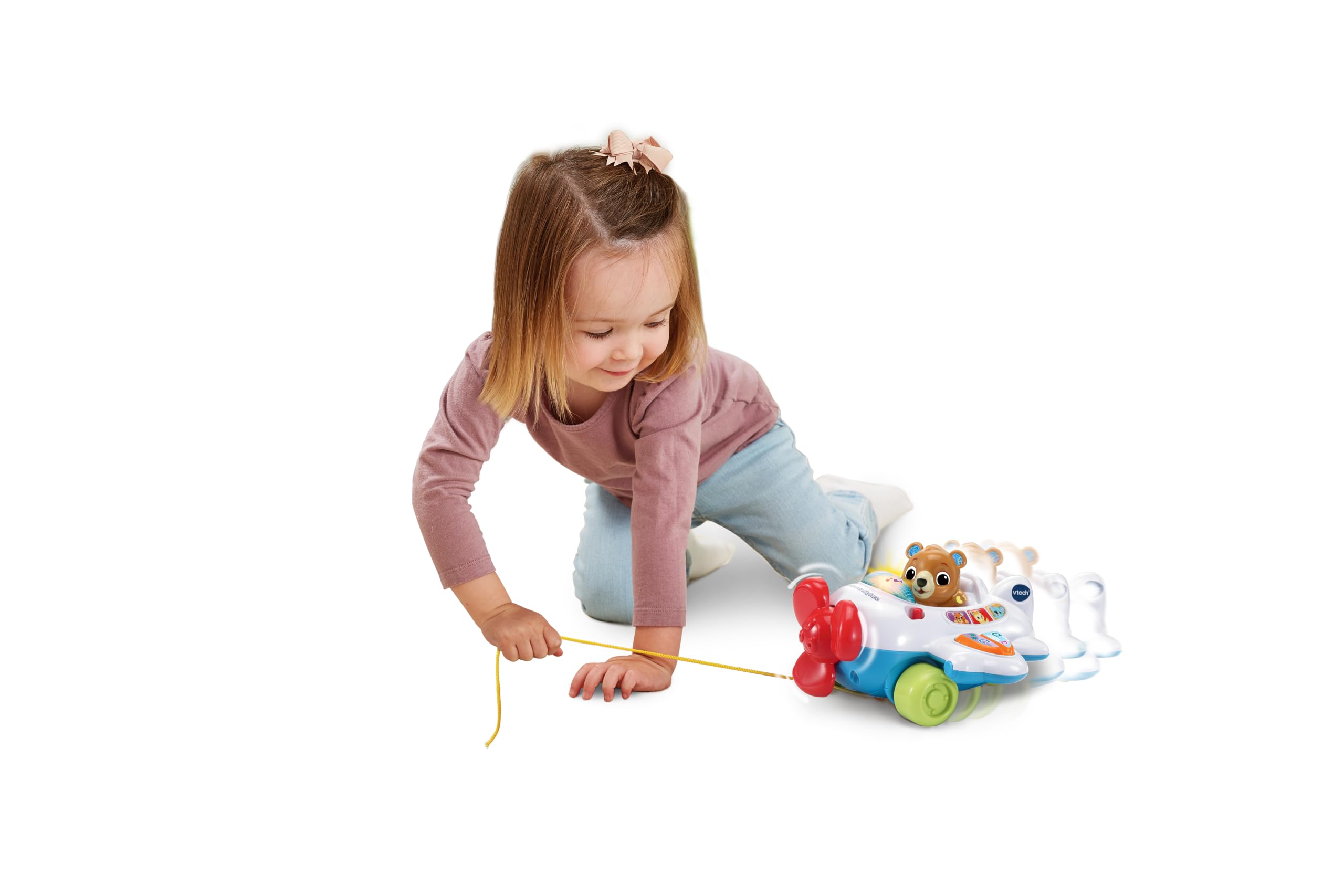 VTech Baby 123 Fly with Me Aeroplane - Interactive Pull-Along Toy | Ages 9-36 Months | Blue 6
