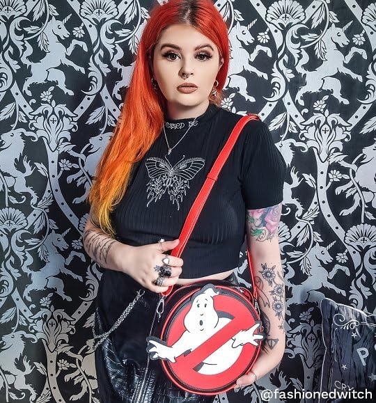 Loungefly Ghostbusters No Ghost Logo Glow Crossbody Bag (LOUGBTB0004)