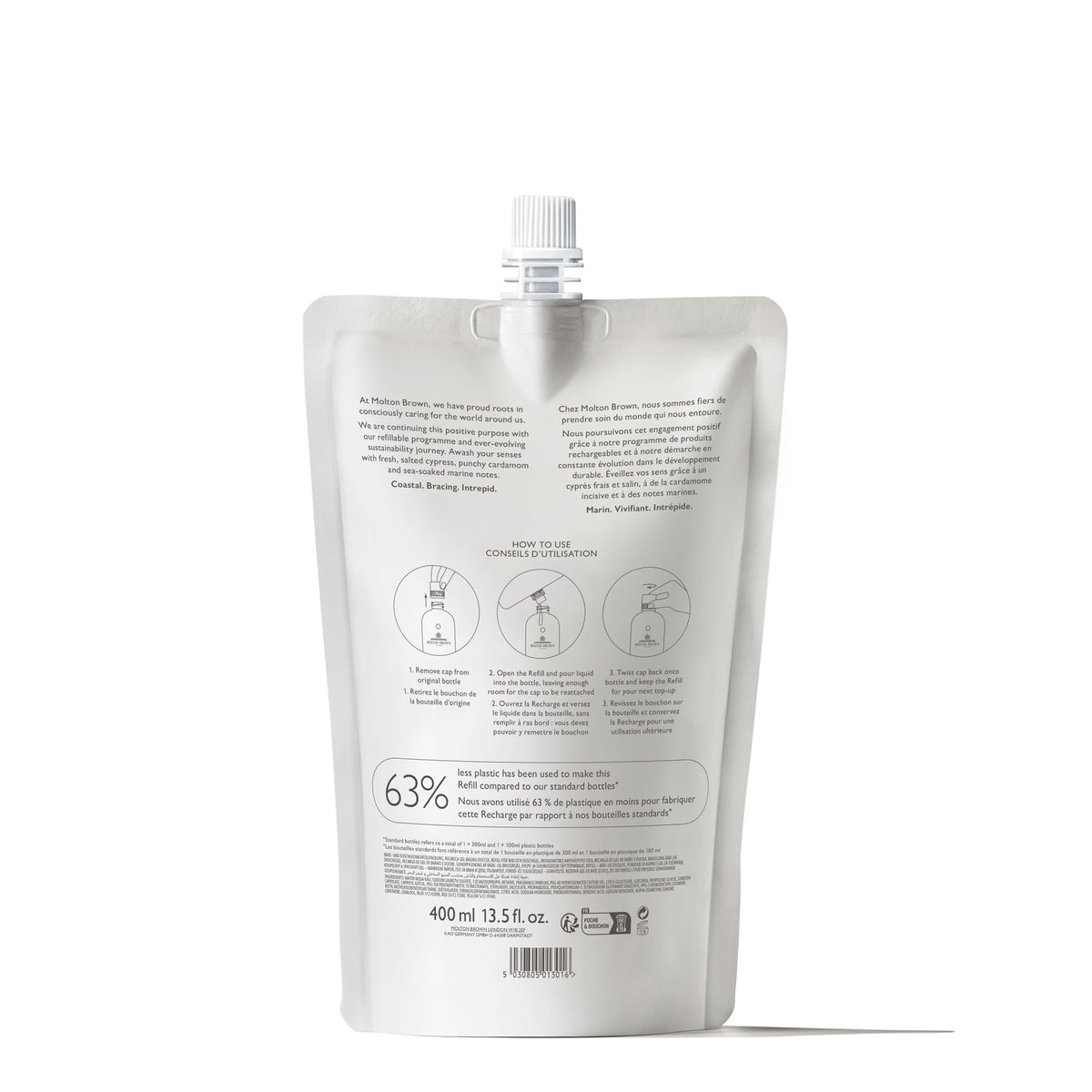 Molton Brown Coastal Cypress & Sea Fennel Bath & Shower Gel Refill - 400 ml