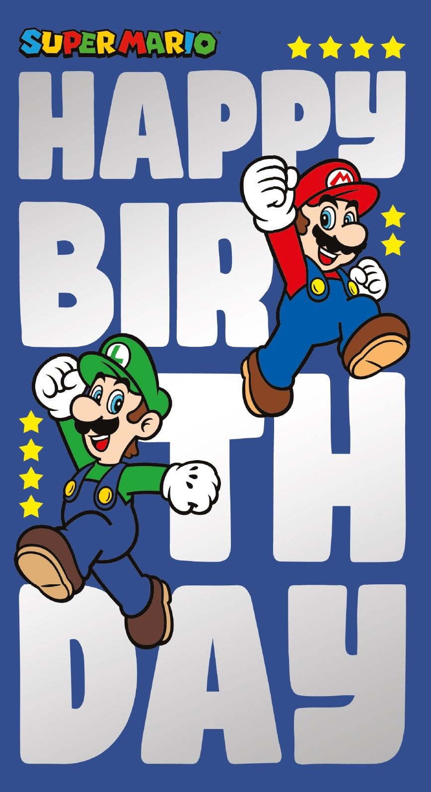 Danilo Promotions LTD Super Mario Birthday Card | Standard Size | Multi-Colour 1