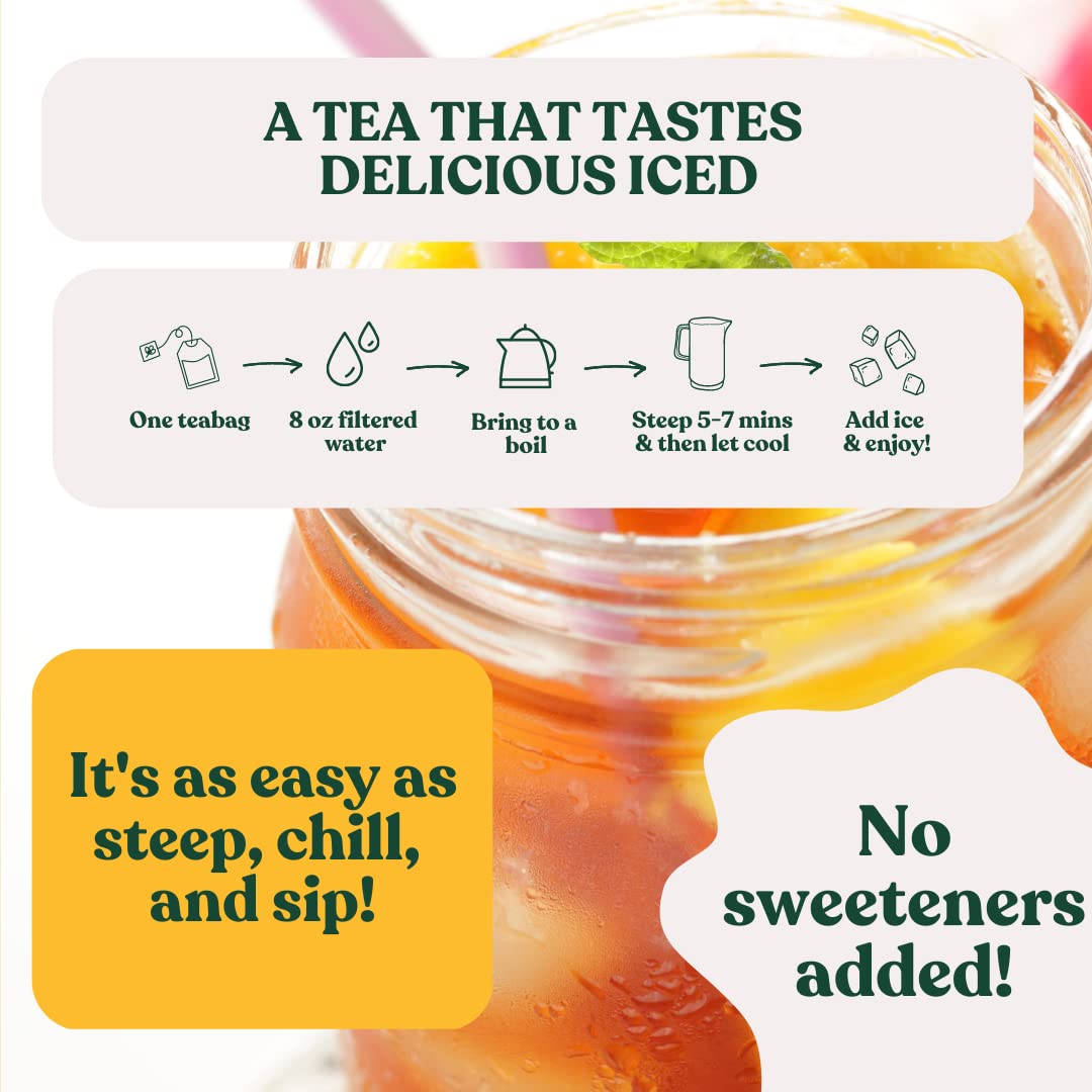 Ahmad Tea Mango Magic Fruit Black Tea - 20 Teabags | Uplifting Black Tea with Mango Extract 5
