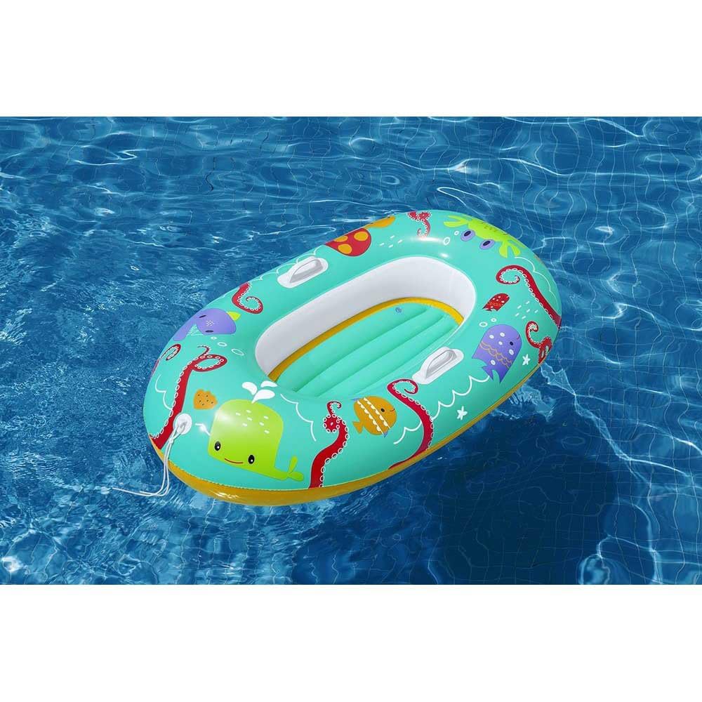Bestway Tropical Crew Inflatable Baby Swimming Float Raft for Kids Ages 3+ | 1.19m x 76cm 2