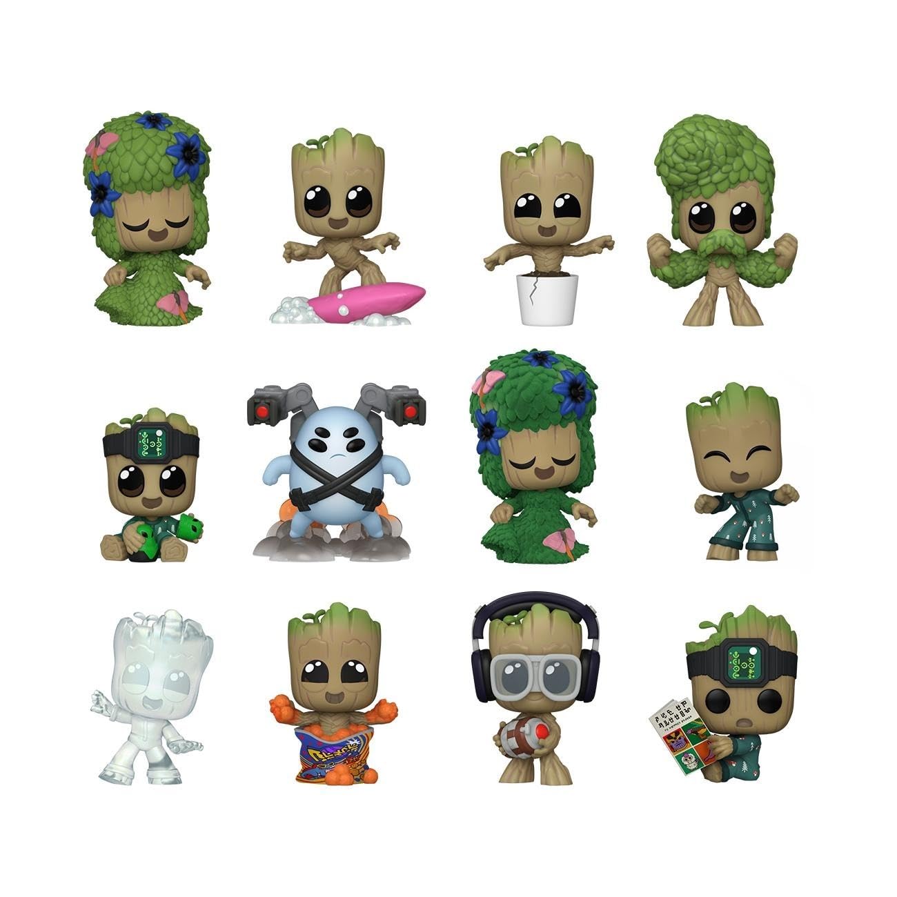Funko Mystery Mini Marvel Guardians of the Galaxy Groot Shorts Collectible Vinyl Figure | 3.4 Inches | Green
