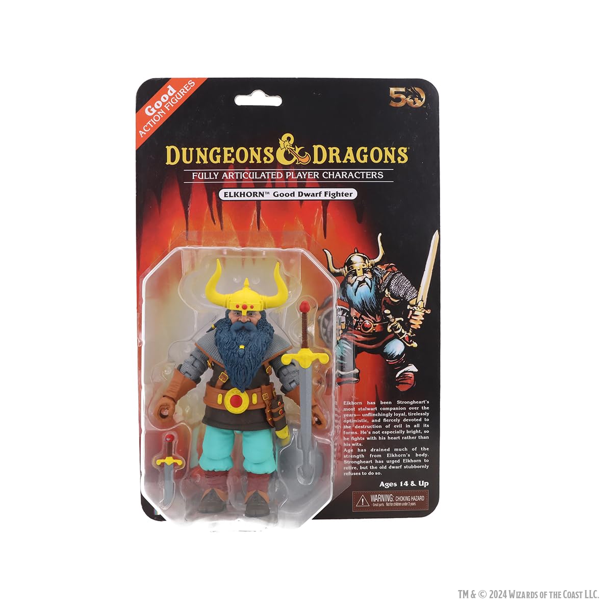 WizKids Dungeons & Dragons Elkhorn Action Figure | 7" Scale | 50th Anniversary Limited Edition
