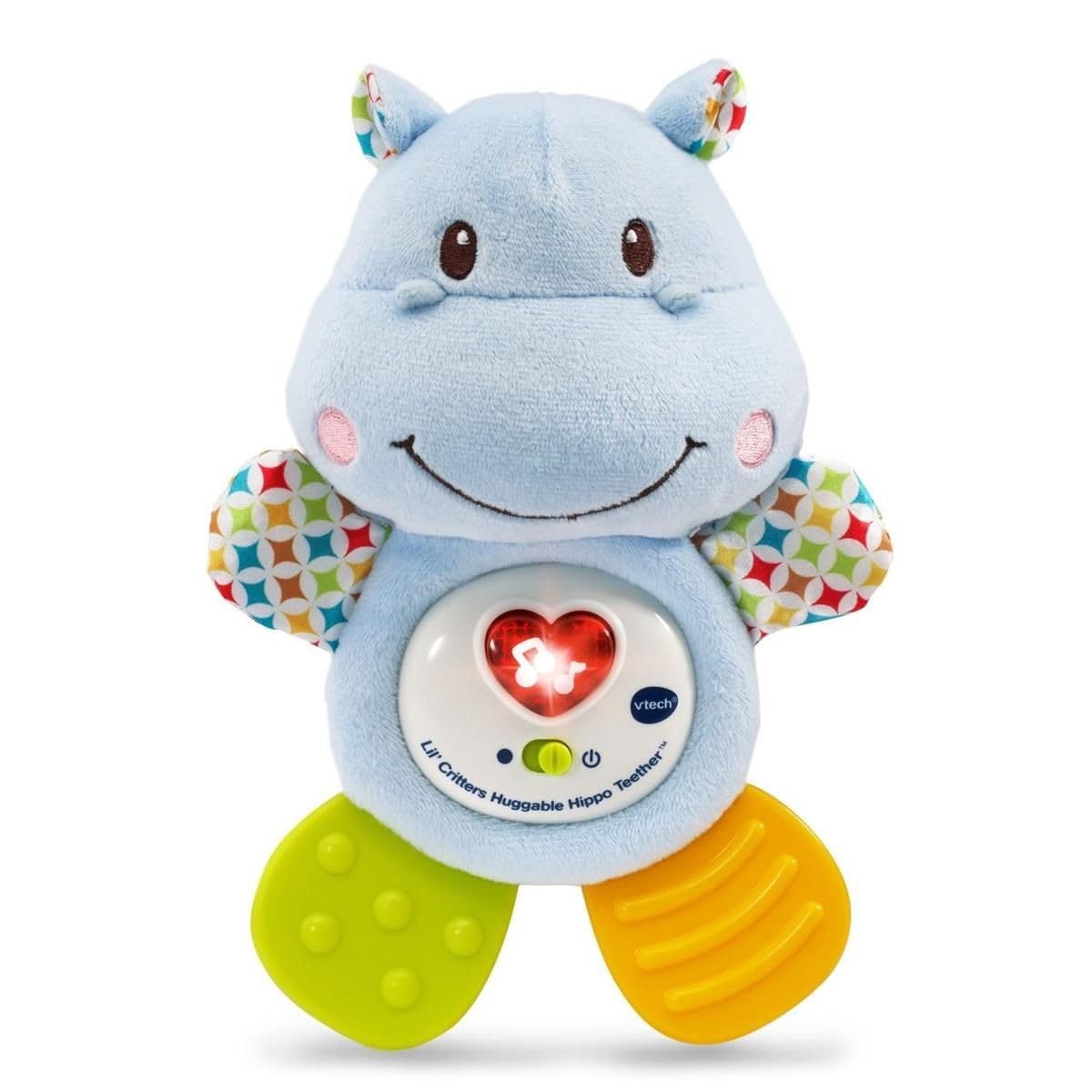 VTech Little Friendlies Hippo Teether - Soothes Gums | Musical & Light-Up | Ages 3 Months+