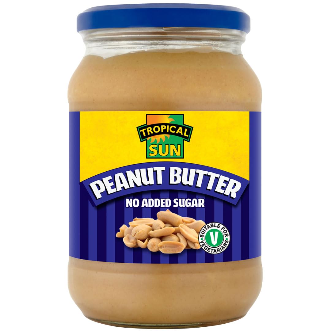 Tropical Sun No Added Sugar Peanut Butter Creamy Form | 454g Pack of 1 1