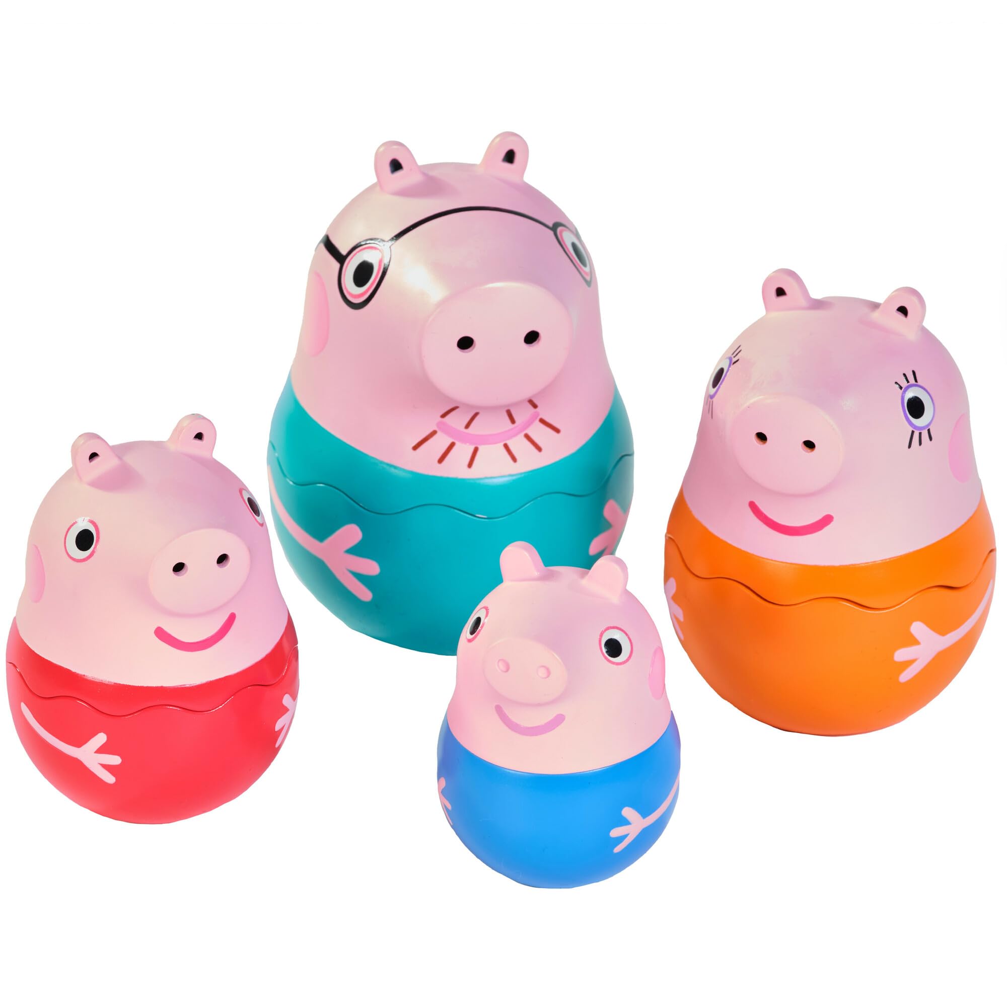 Toomies Peppa’s Nesting Family Bath Toy E73526 | Stacking & Scooping Fun | Ages 18 Months+ 1