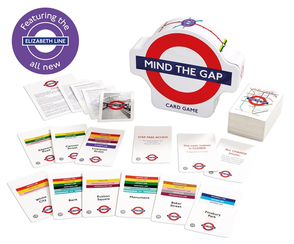 Gibsons Mind the Gap London Underground Travel Card Game | 2-8 Players | Ages 6+ 2