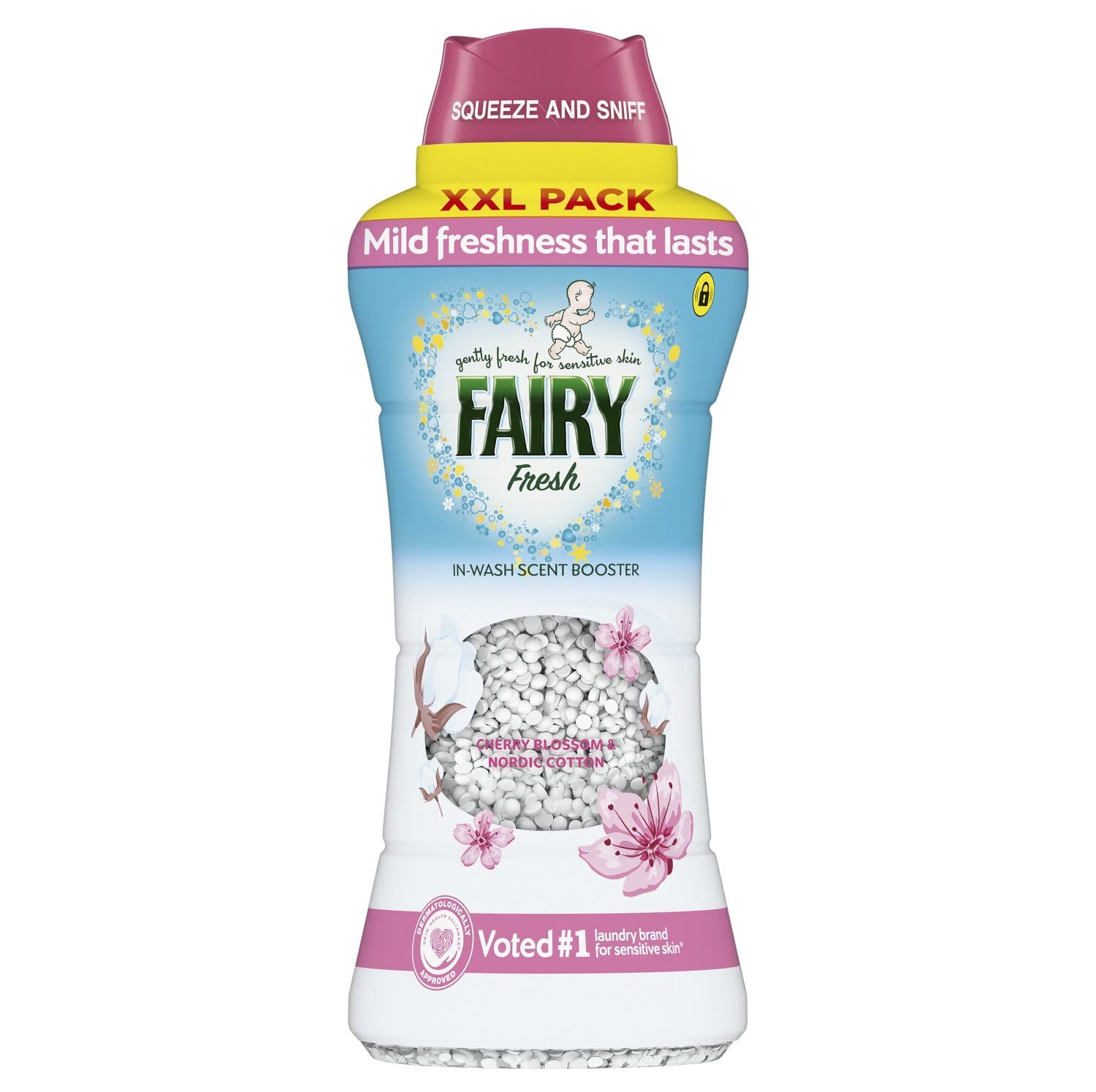 Fairy In-Wash Scent Booster Beads - Cherry Blossom & Nordic Cotton Mild Freshness | 735g 1