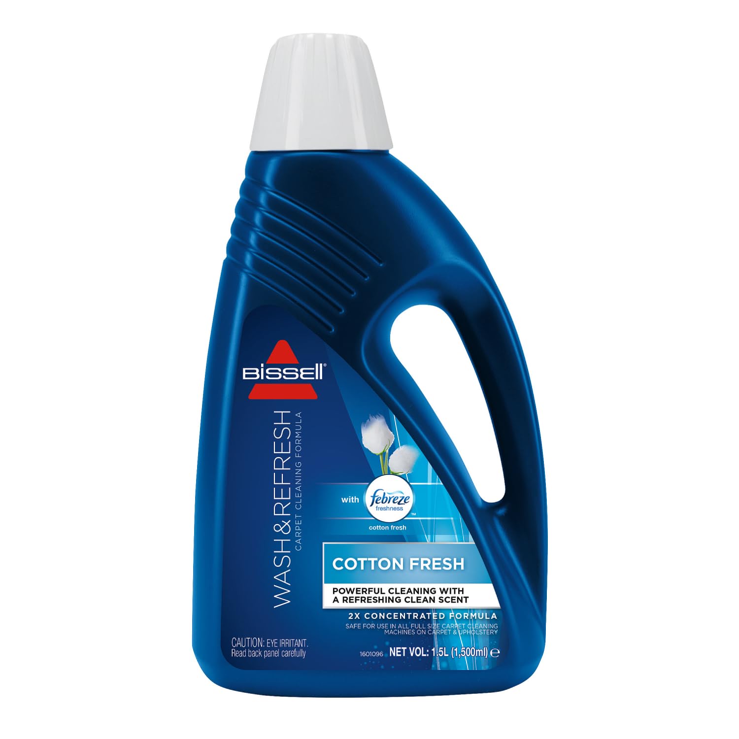 BISSELL Wash & Refresh Carpet Cleaner Solution - Febreze Cotton Fresh Scent | 1.5L Concentrated Liquid