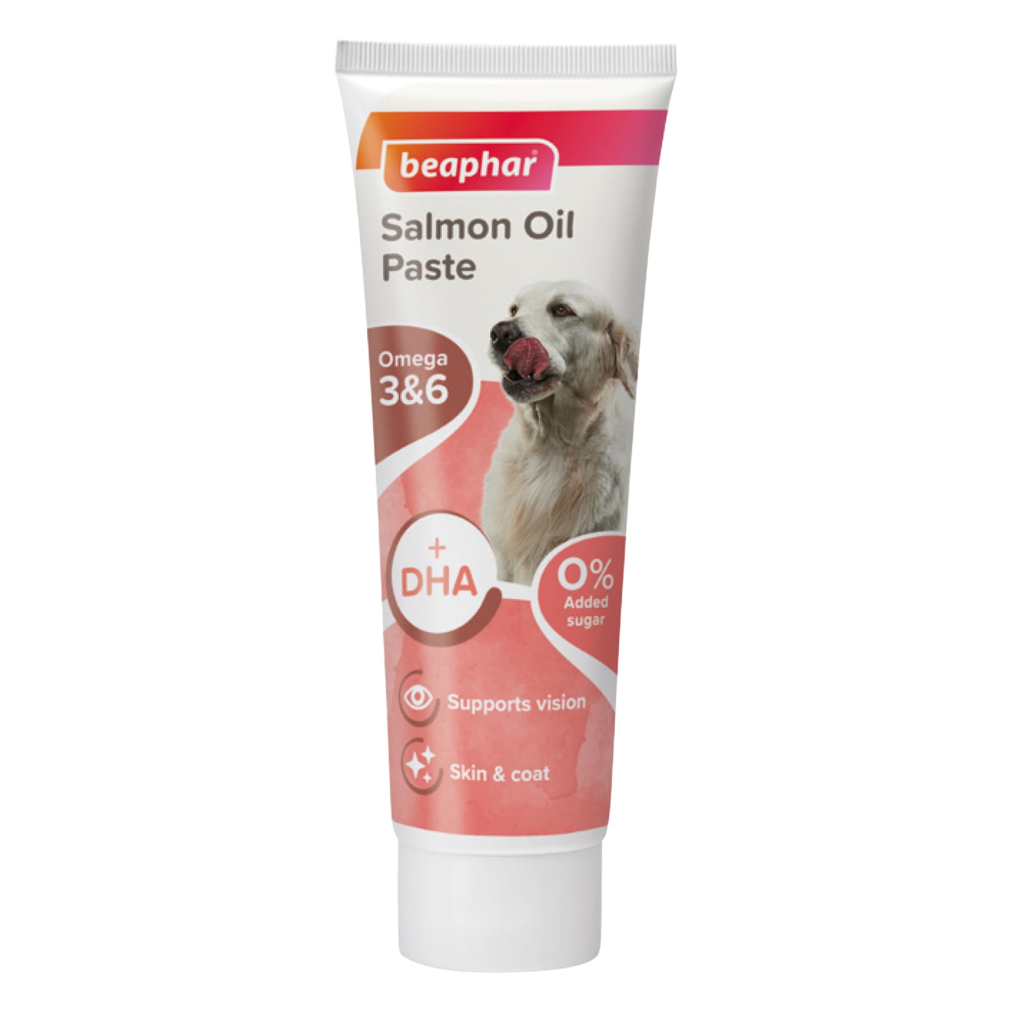 Beaphar Salmon Oil Paste for Dogs - Supports Glossy Coat & Healthy Vision | 100g Paste