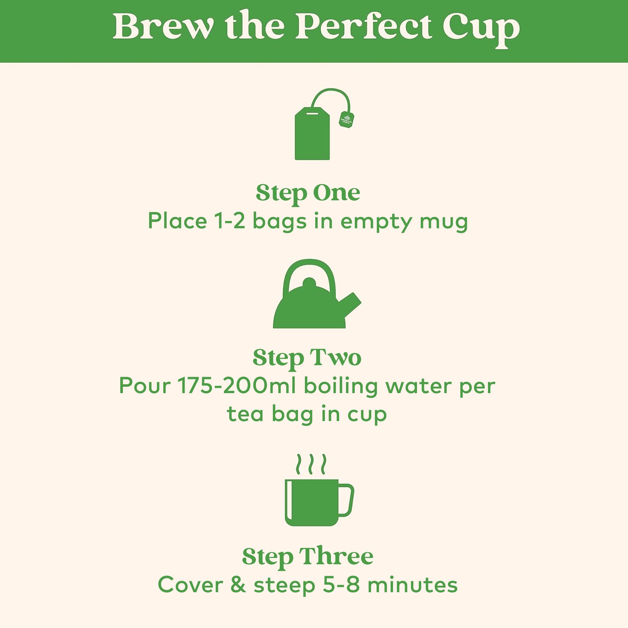 Organic India Tulsi Green Tea Classic, Certified Organic & Vegan, 18 Tea Bags 16